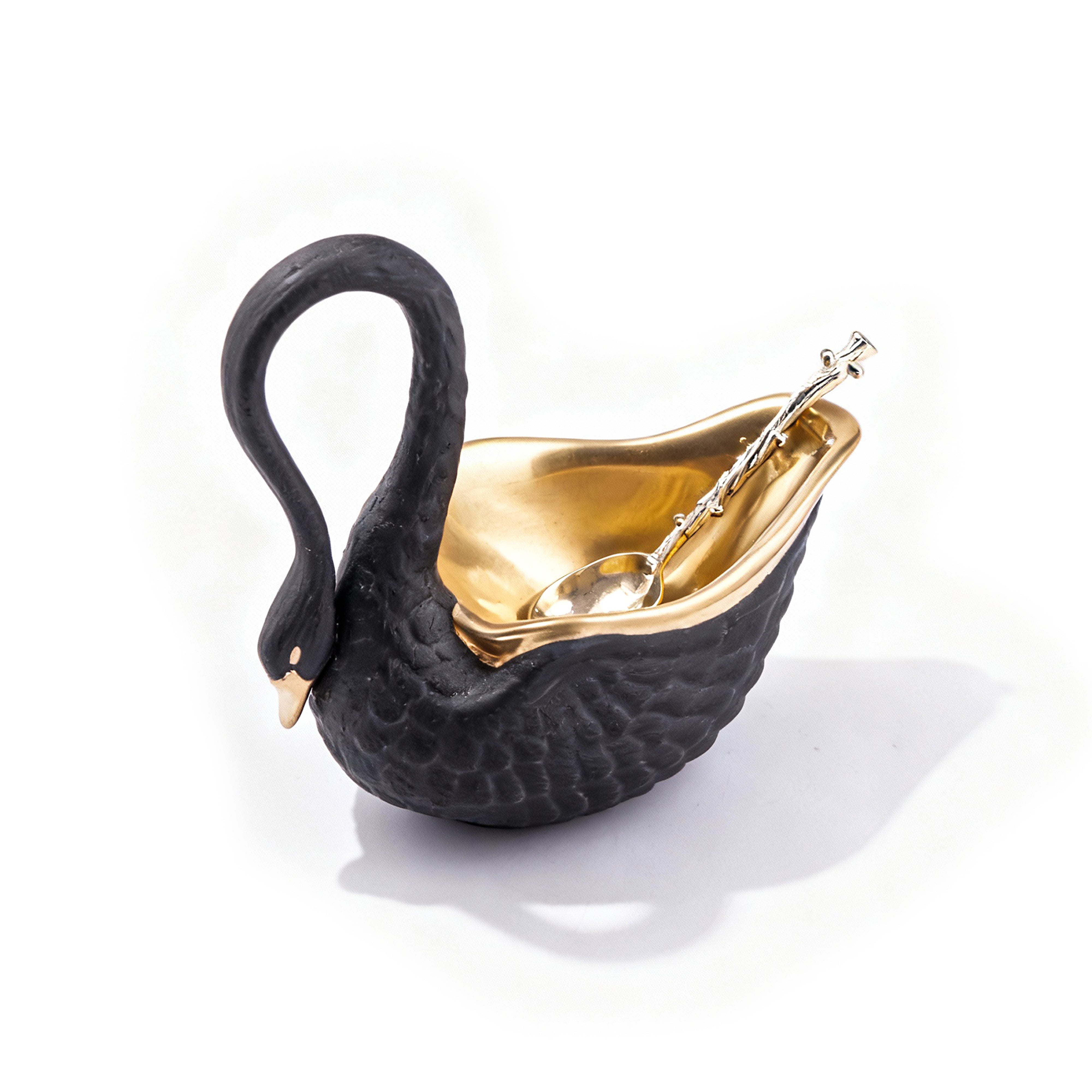 L'Objet. Swan Salt Cellar