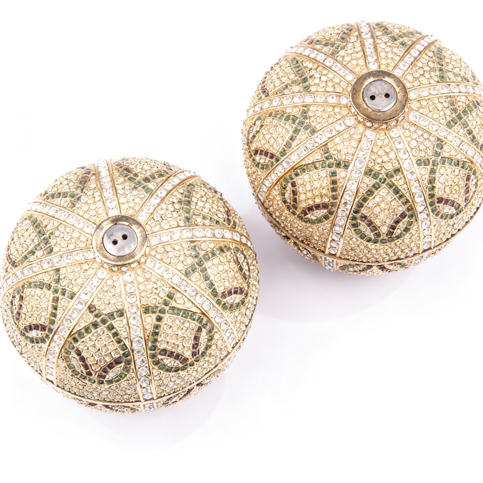 L'Objet. Salt & Pepper Metal Set With Swarovski Crystals