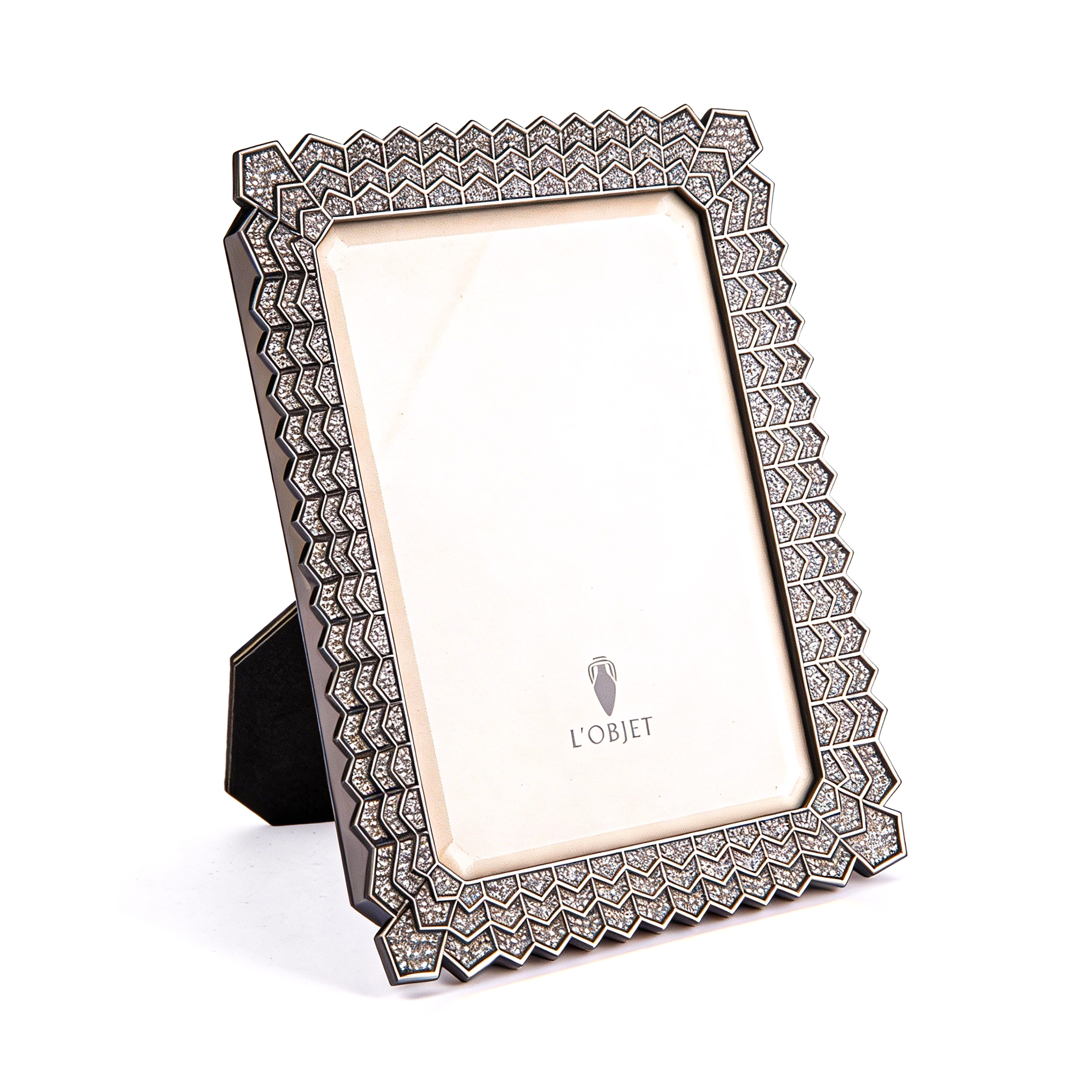 L'Objet. Platinum Picture Frame. Medium Size