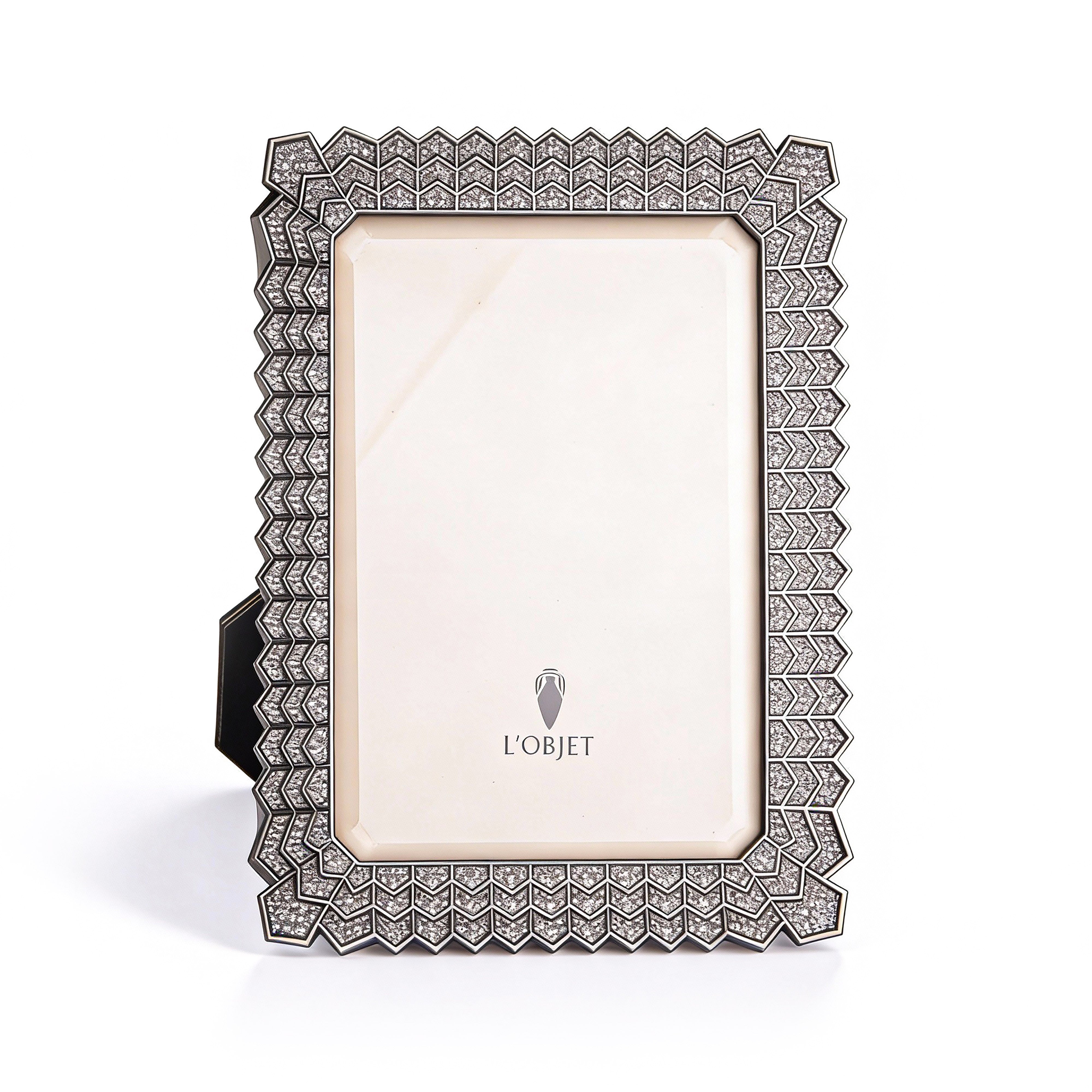 L'Objet. Platinum Picture Frame. Medium Size