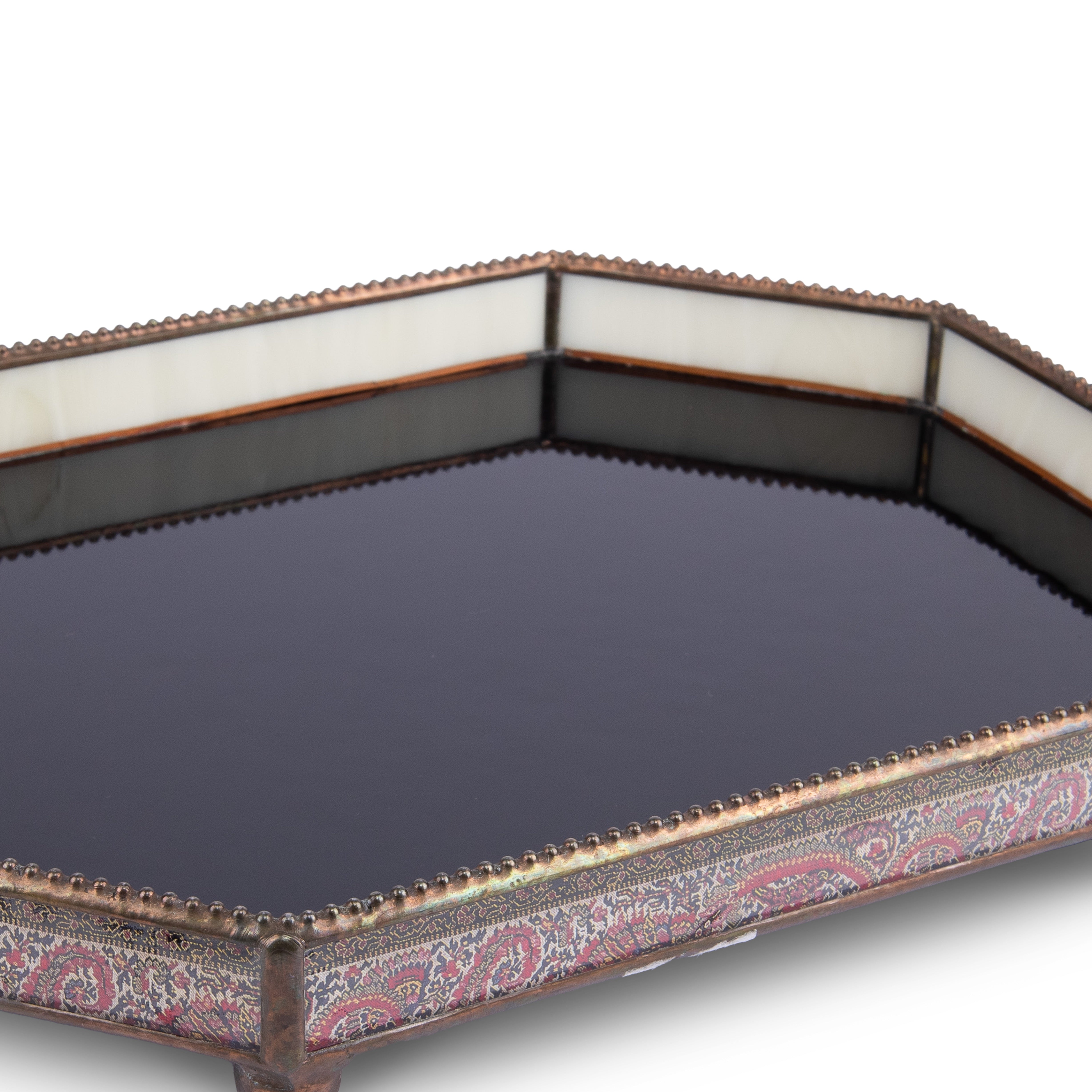 Willan F. Vintage Black Tray. Large Size