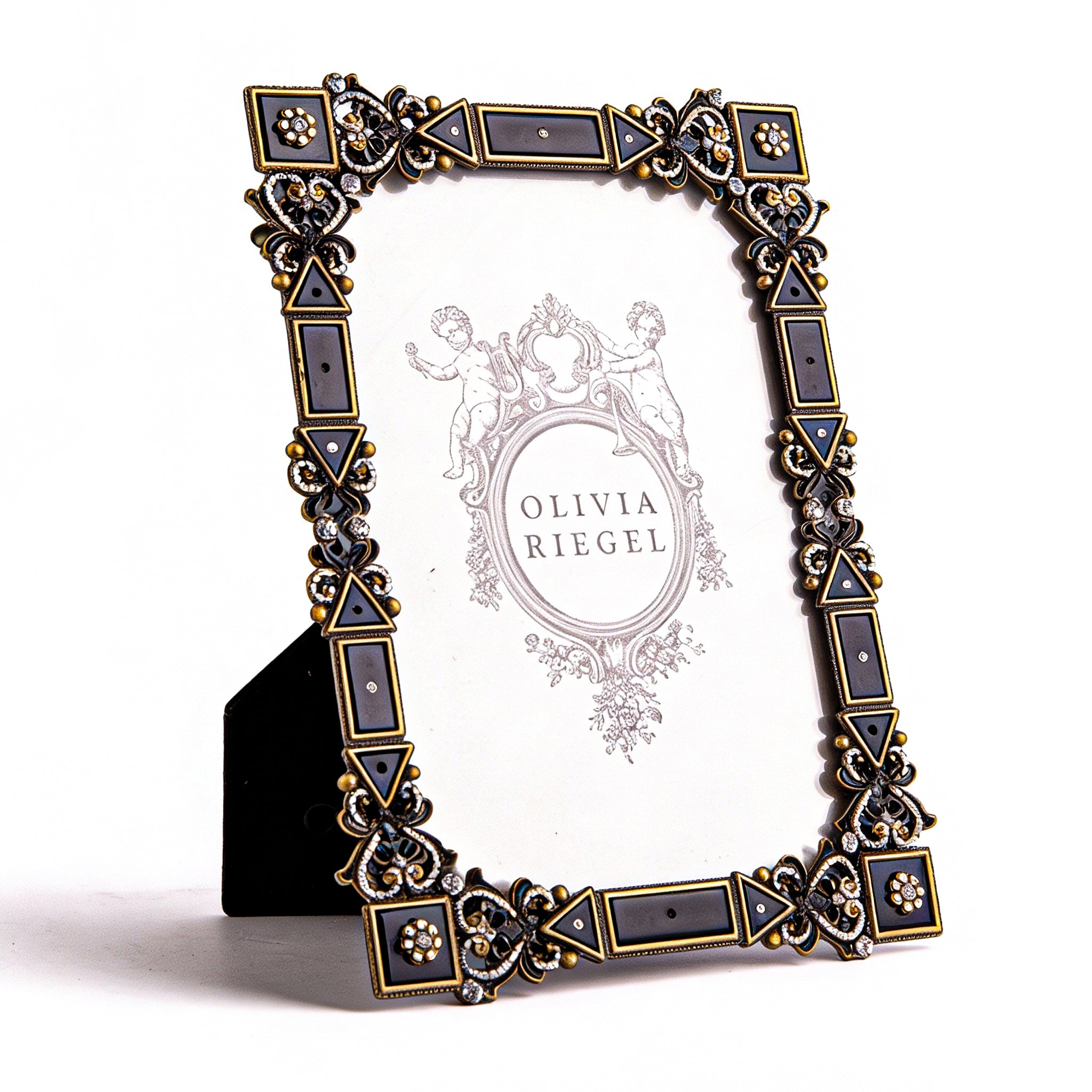 Olivia Riegel. Black Deco Picture Frame. Large Size
