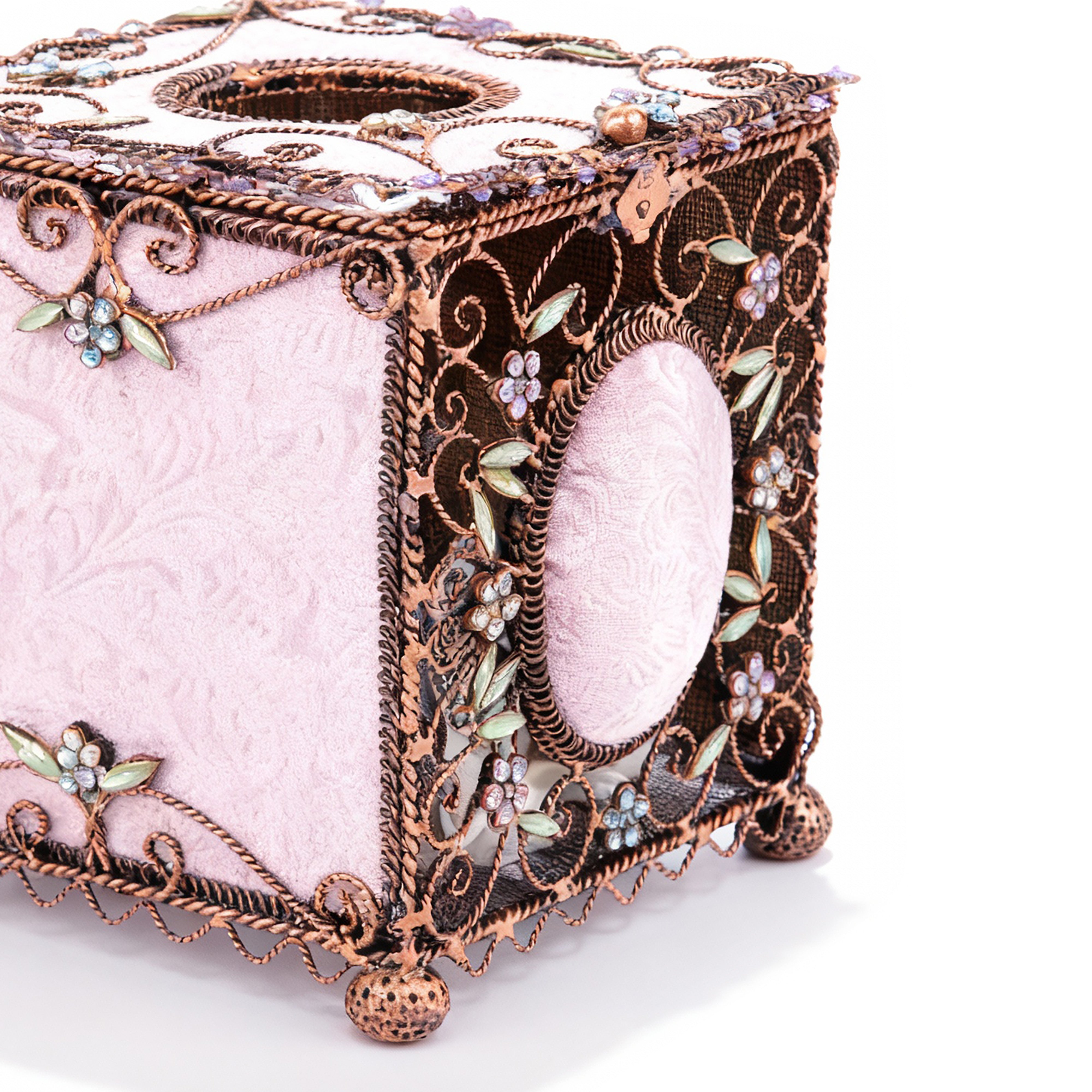 Popular Creations. Purple Tissue Box. Medium Size