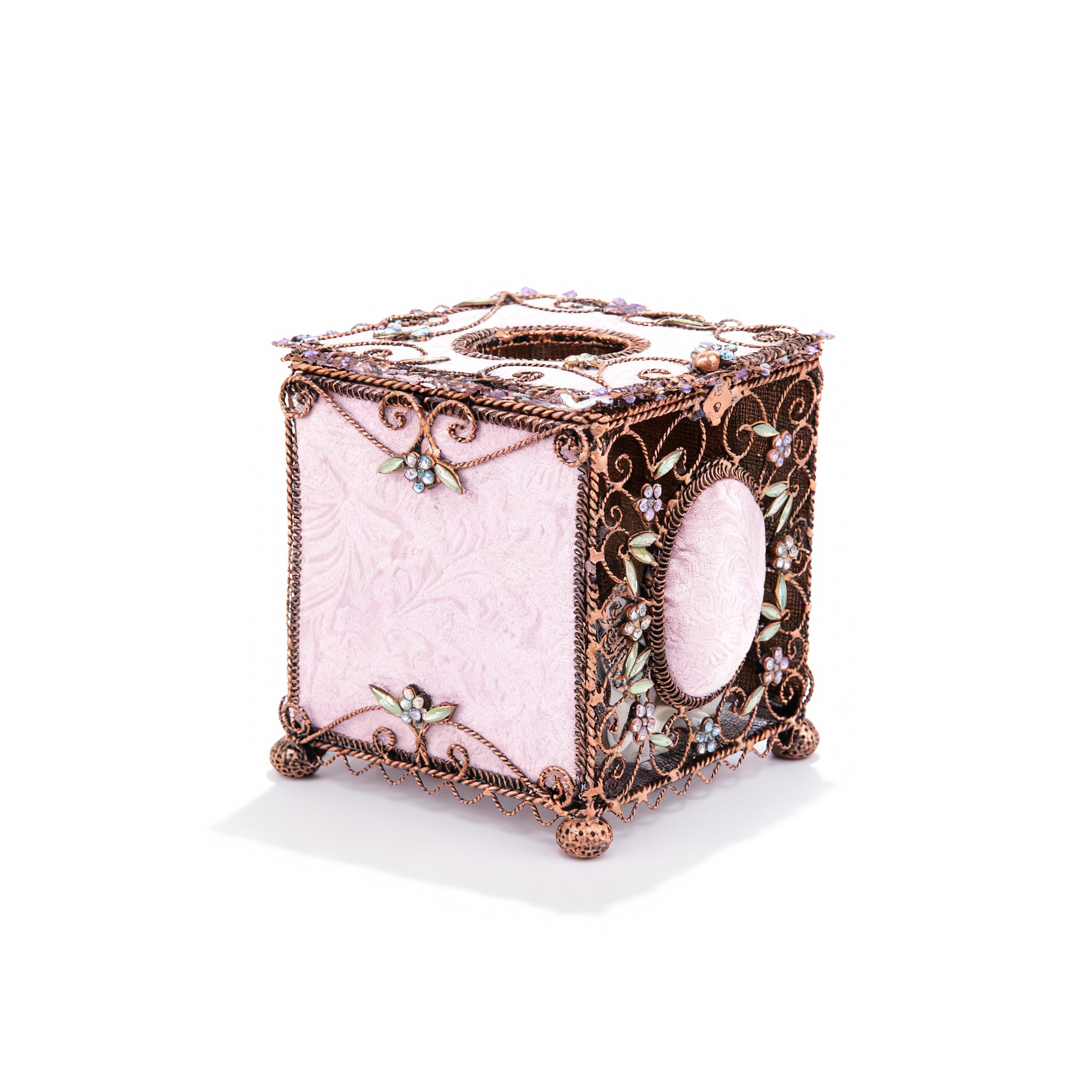 Popular Creations. Purple Tissue Box. Medium Size