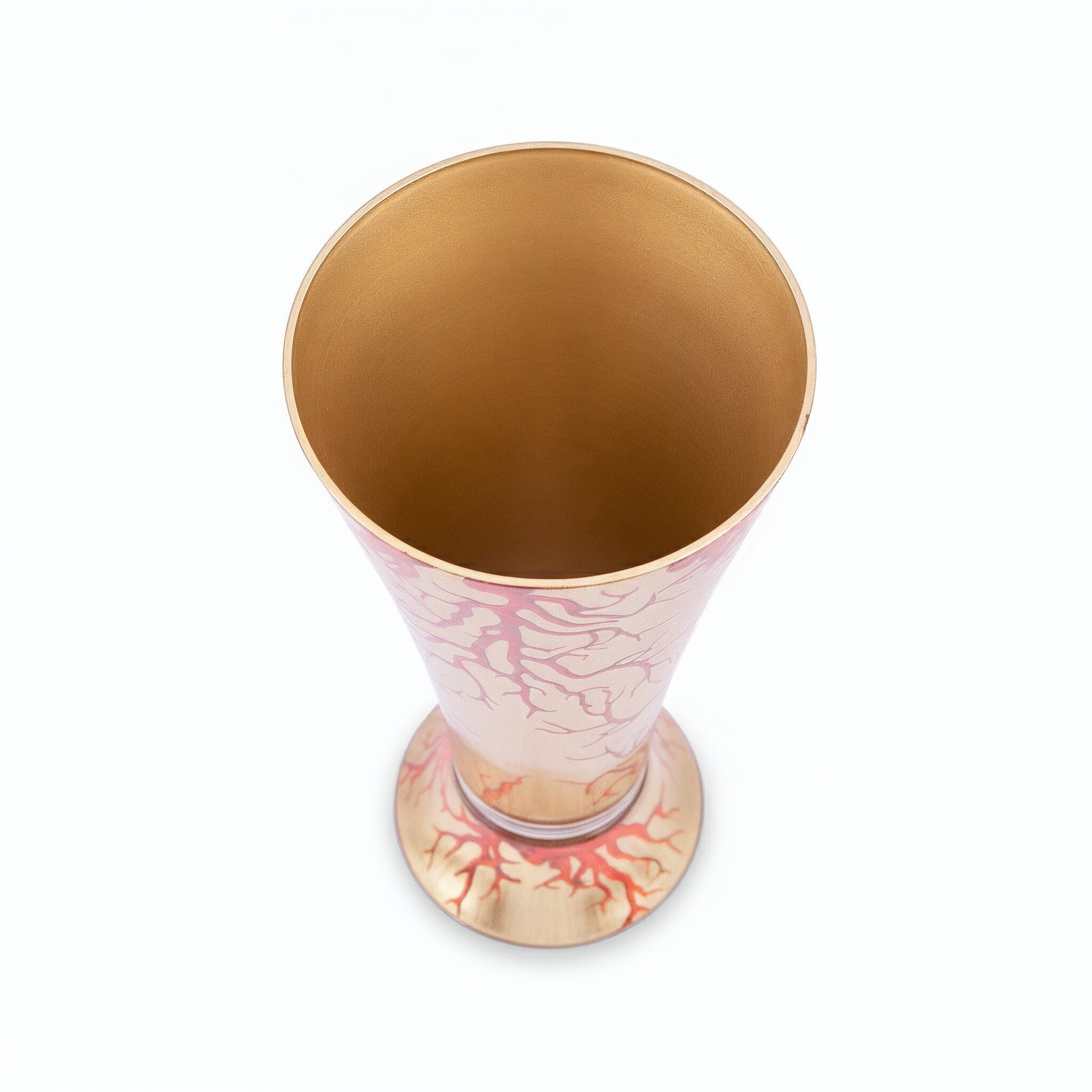 Scott Potter. Gilded Glass Vase. Large Size