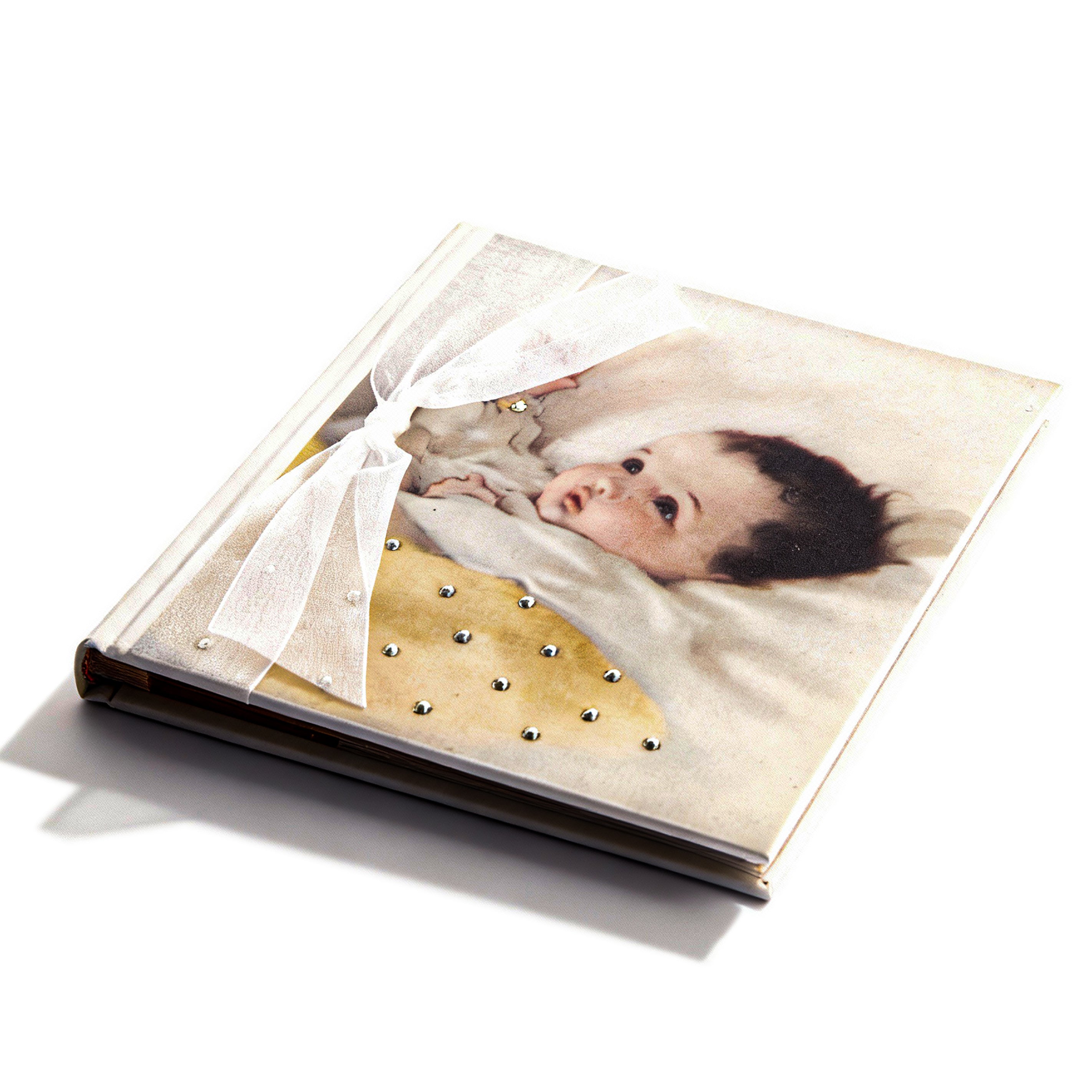 Terra Tradition. Baby Photo Album Studded with Swarovski Crystals