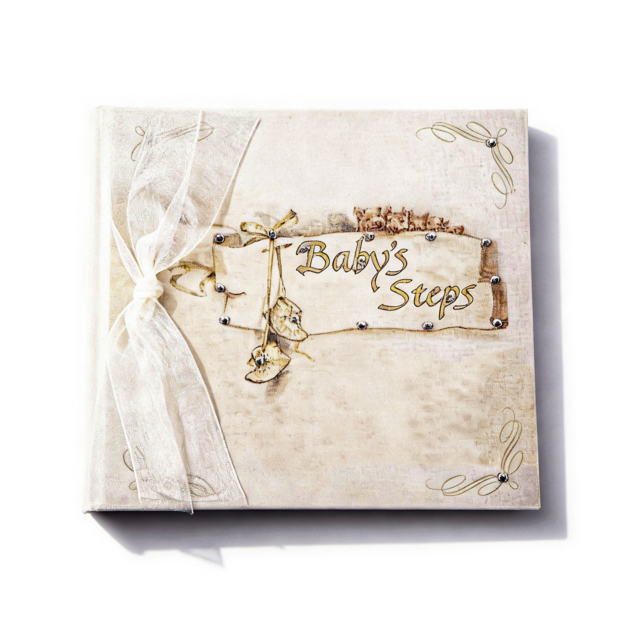 Terra Tradition. Baby Steps Photo Album Studded with Swarovski Crystals