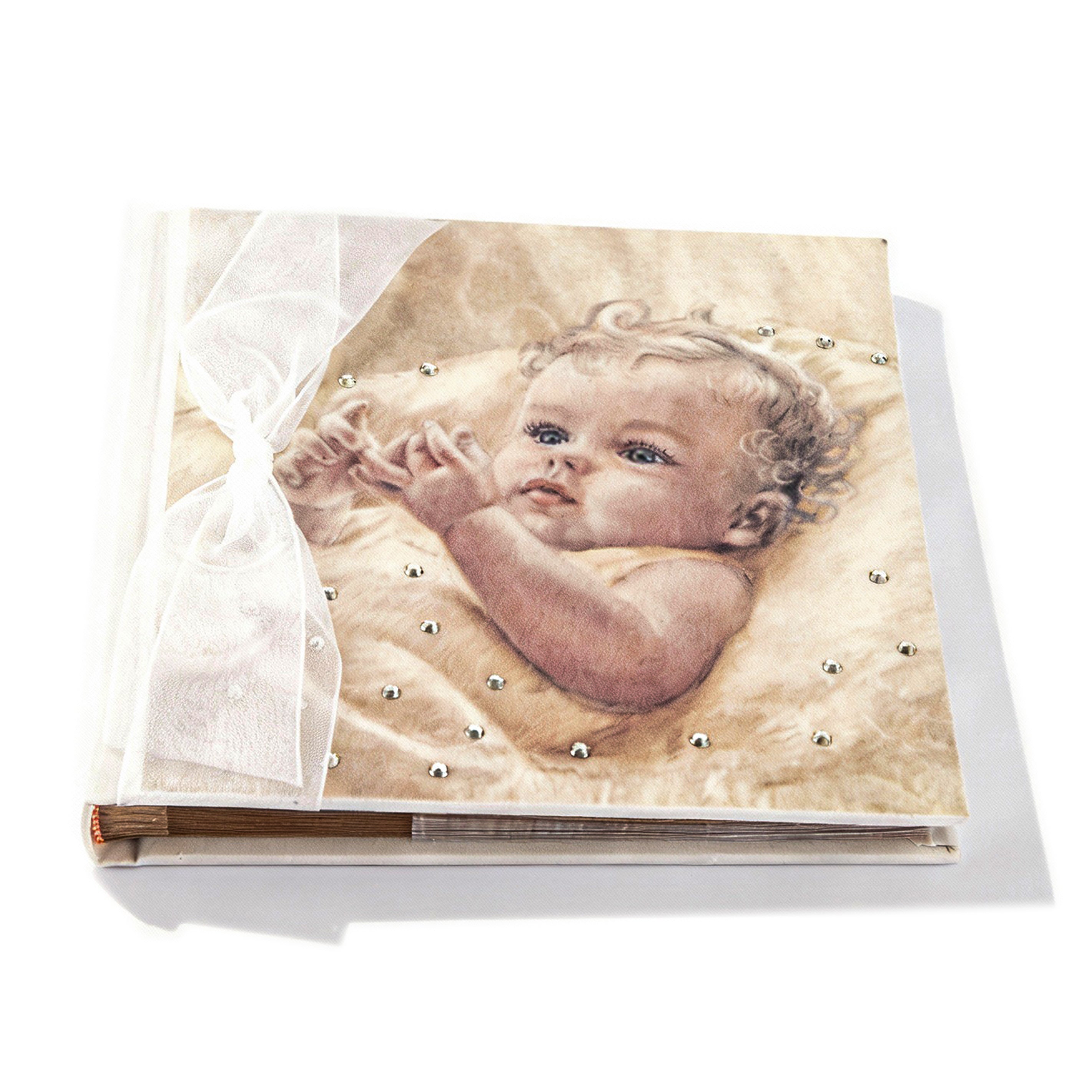 Terra Tradition. Baby Girl Photo Album with Swarovski Crystals