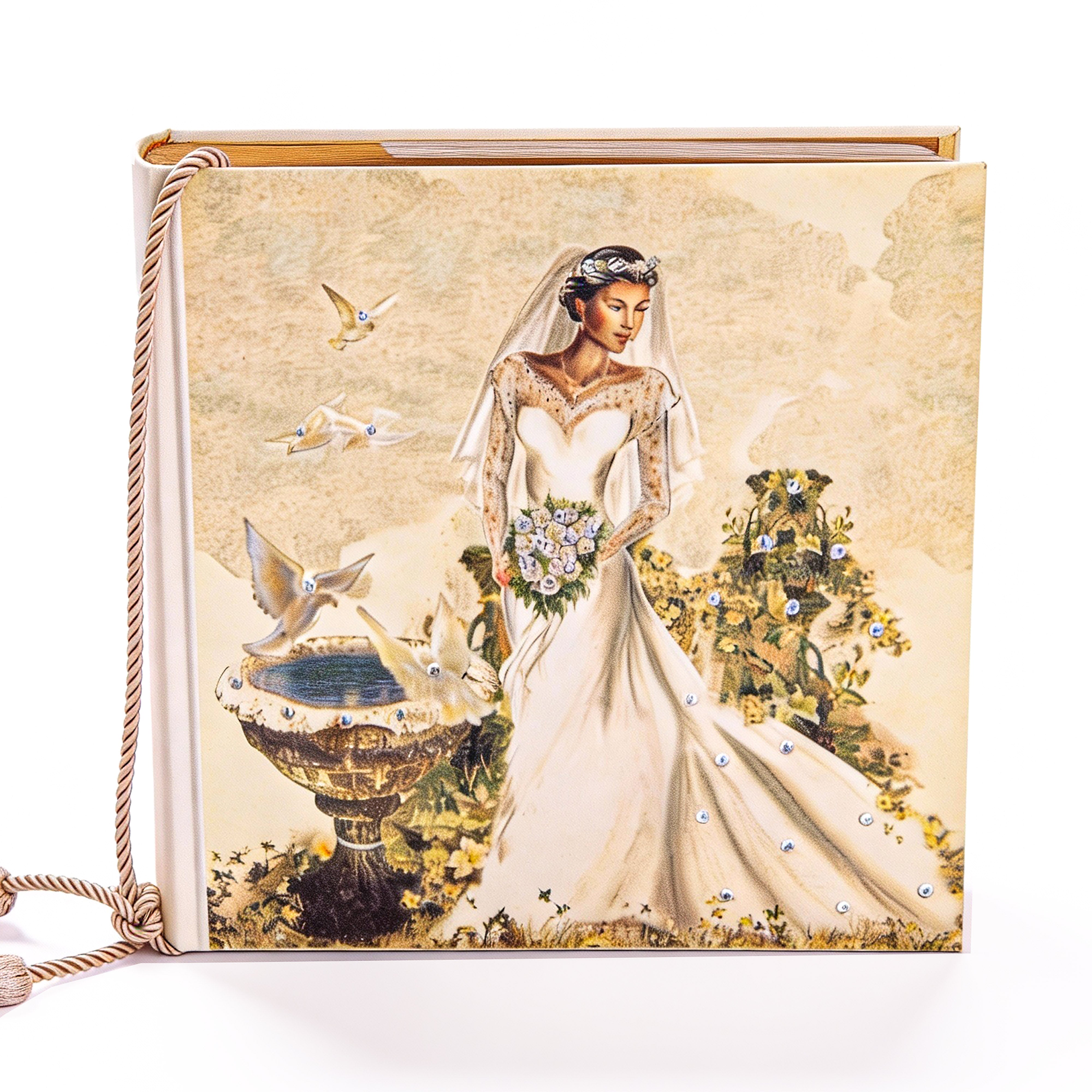 Terra Tradition. Wedding Photo Album with Swarovski Crystals