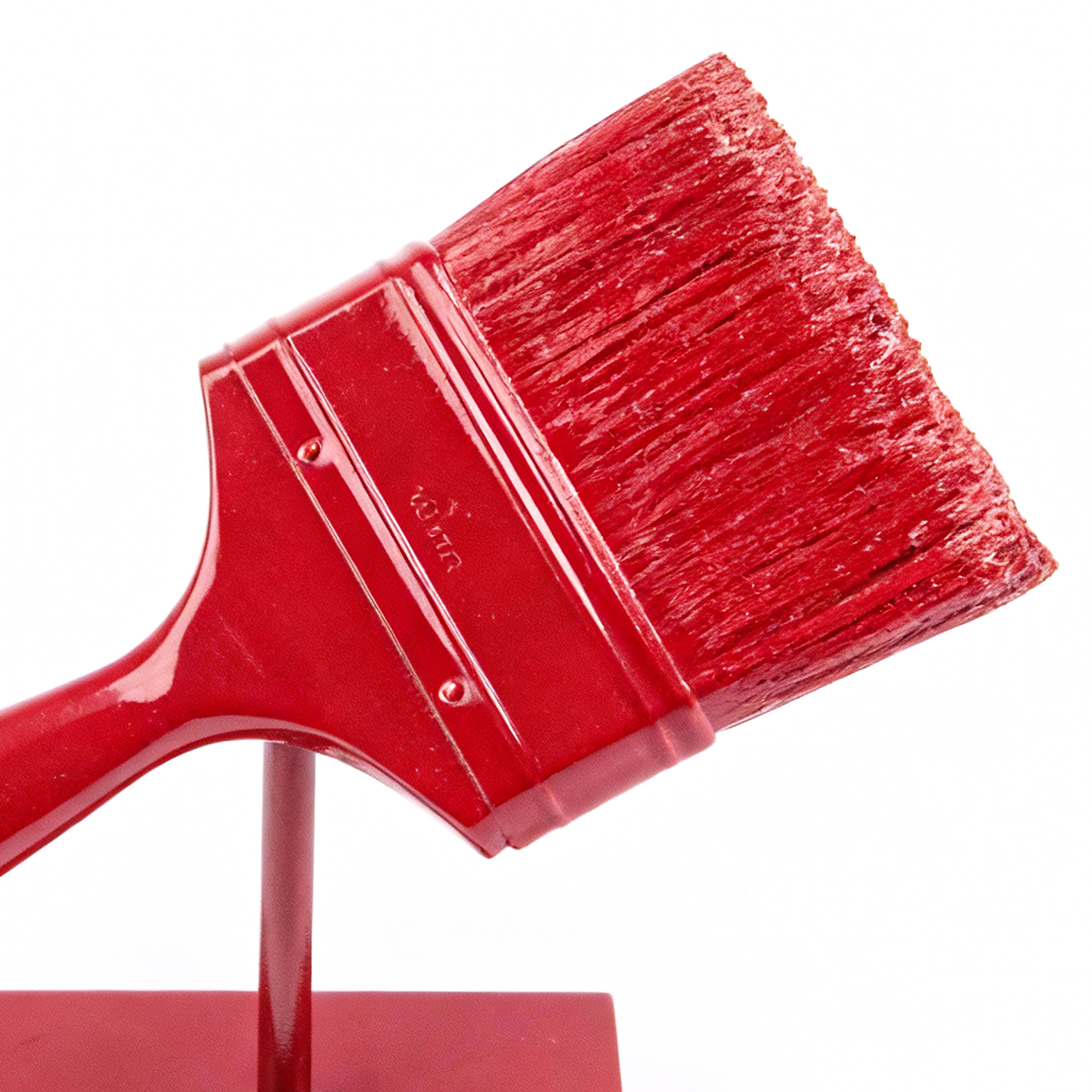 The Merchant Source. Red Paintbrush Sculpture