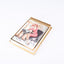 Personalized Expressions. Golden Memo Pad Featuring a Sitting Lady