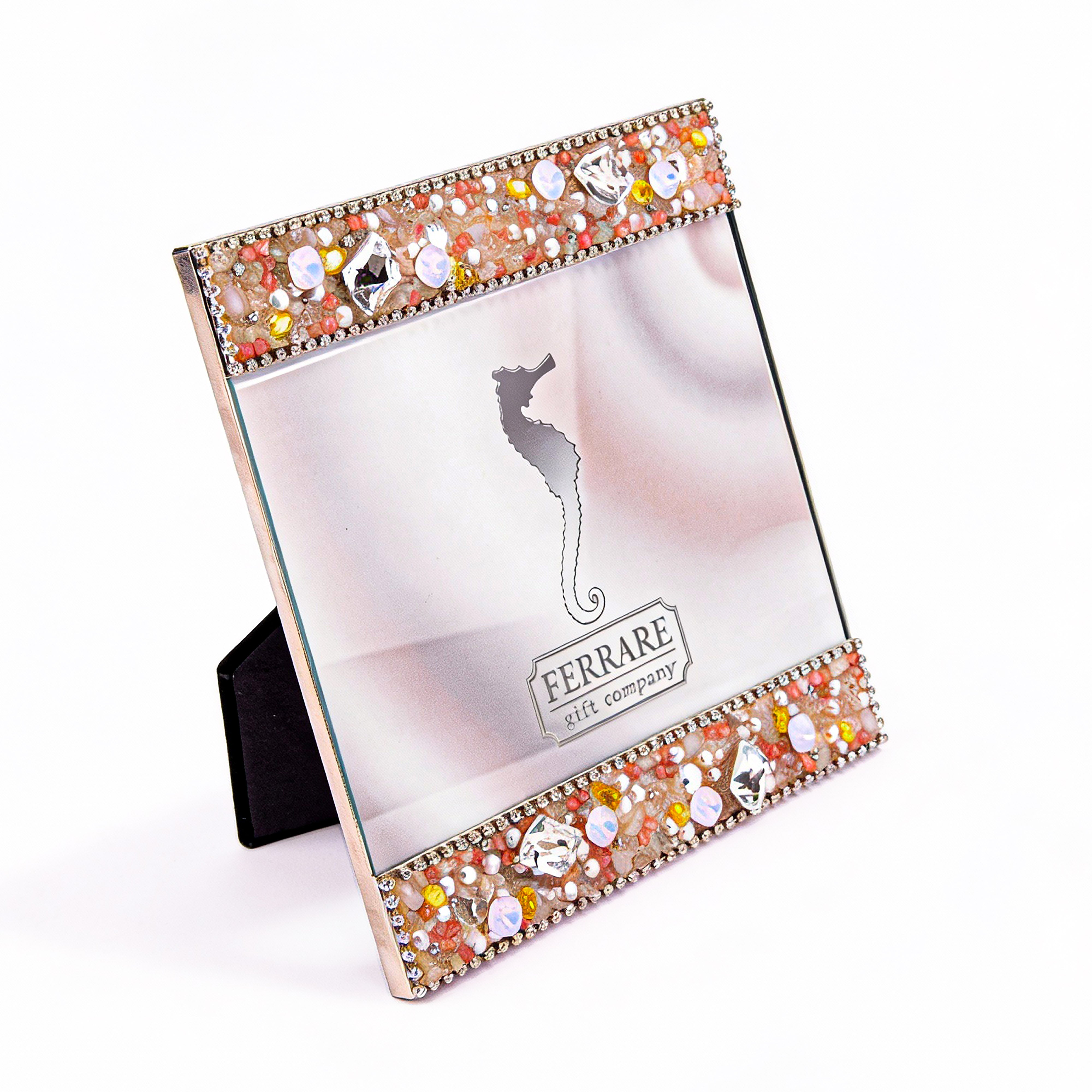 Ferrare With Company. Square Picture Frame Studded with Swarovski