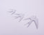 Liscious. Set of 3 Magnetic Mirrors in Birds Shape. Small Size
