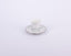 Manufacture De Monaco. White Coffee Cup & Saucer Studded with Swarovski. Small Size