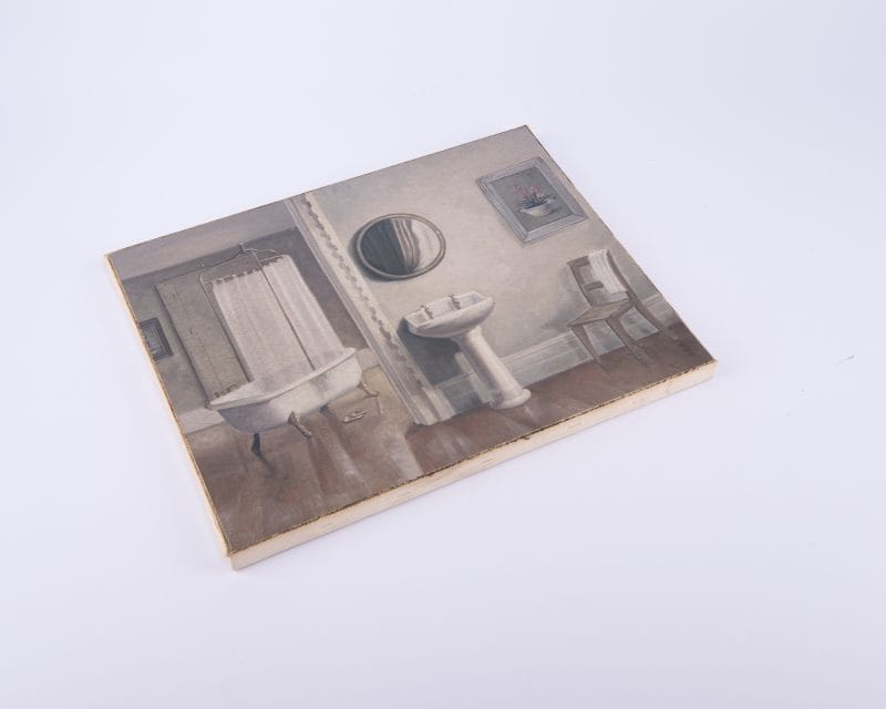 Brookpace Lascelles. Vintage Bathroom Scene Tableau. Medium Size