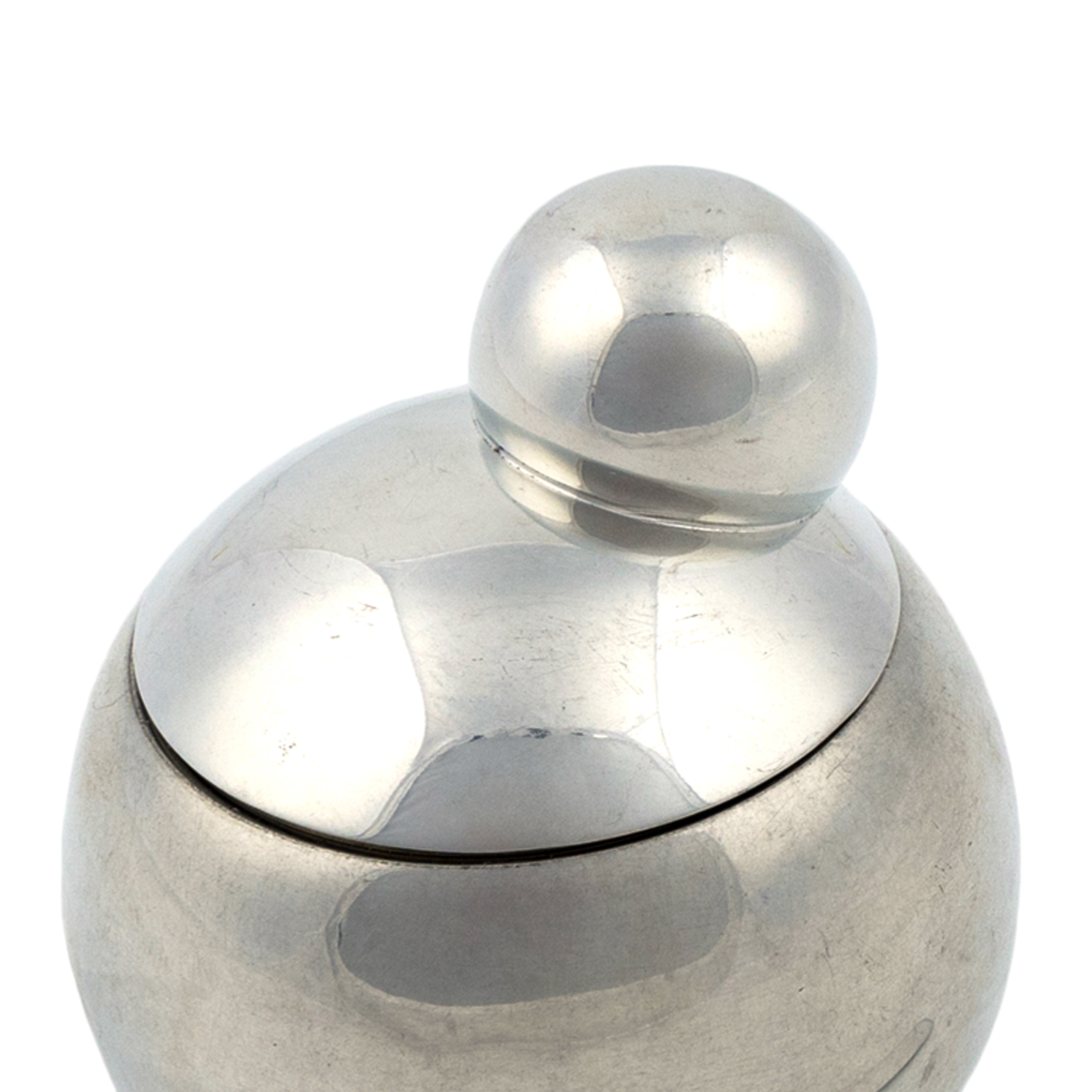 Etain Plus. Stainless Steel Sugar Bowl & Spoon. Small Size
