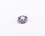 Arts & Civilisations. Blue Souvenir Box in A Clock Design Studded with Pearls