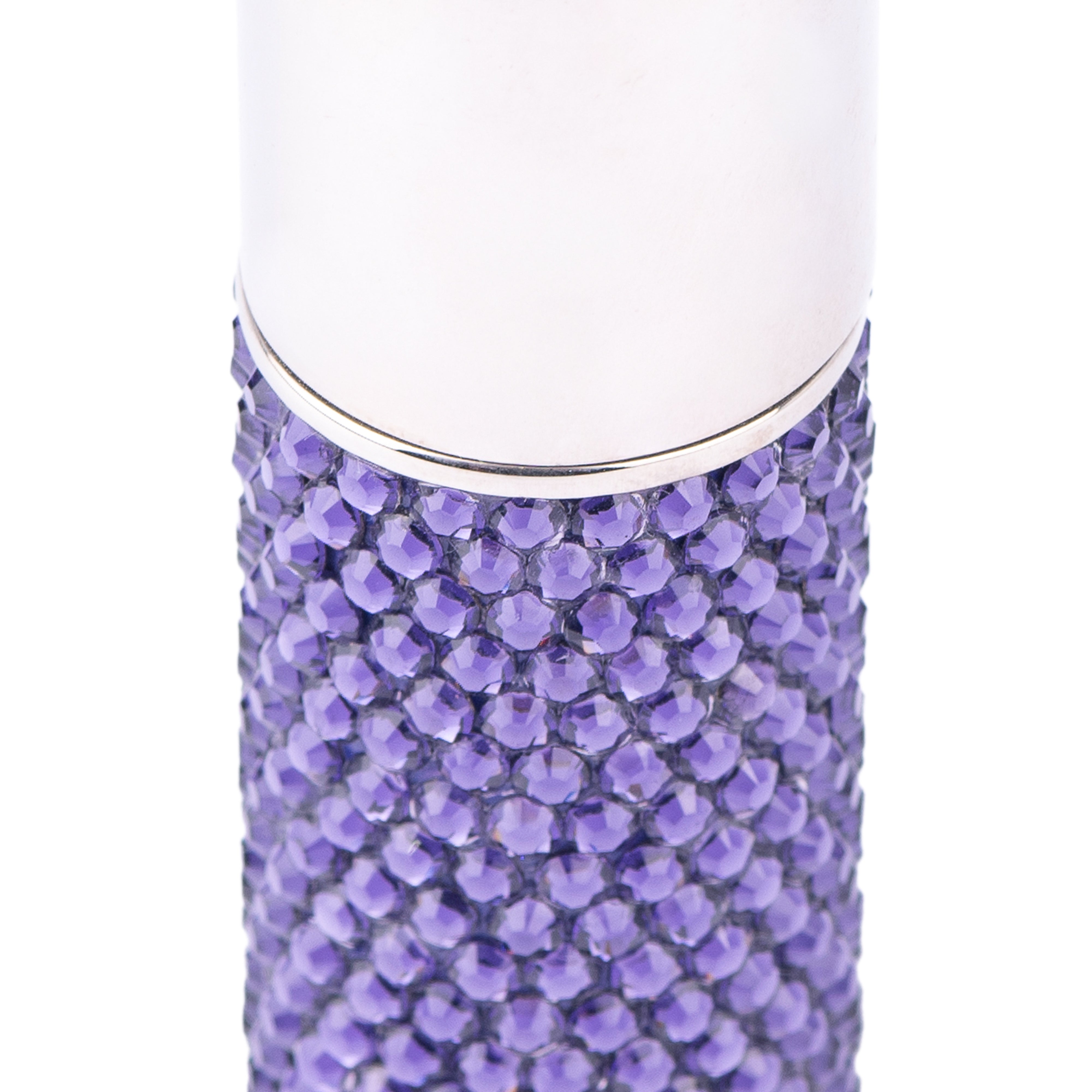 Ambrosia Paris. Purple Purse Ashtray Studded with Swarovski. Small Size