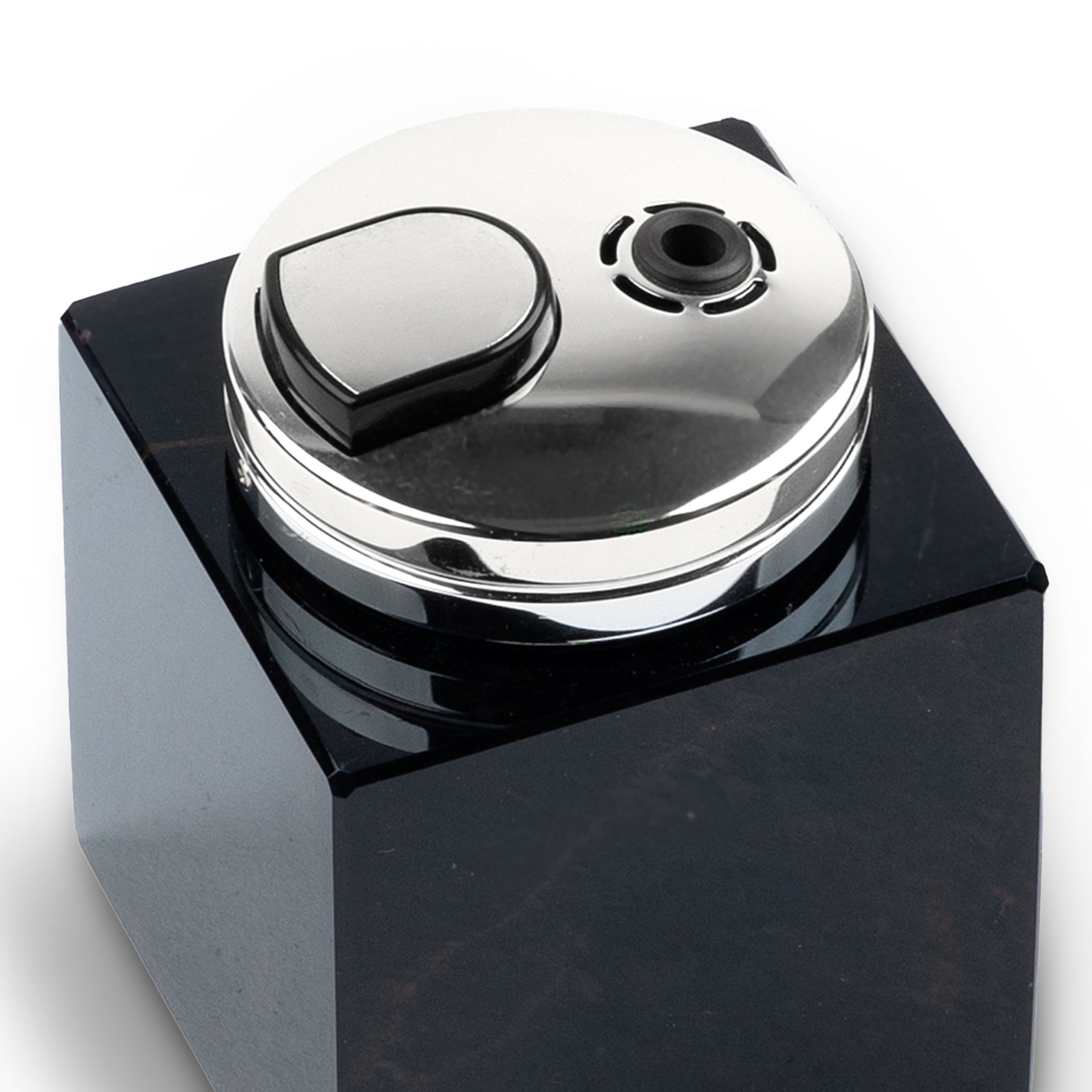 Cub-Ar. Square Shape Soft Flame Table Lighter. Small Size