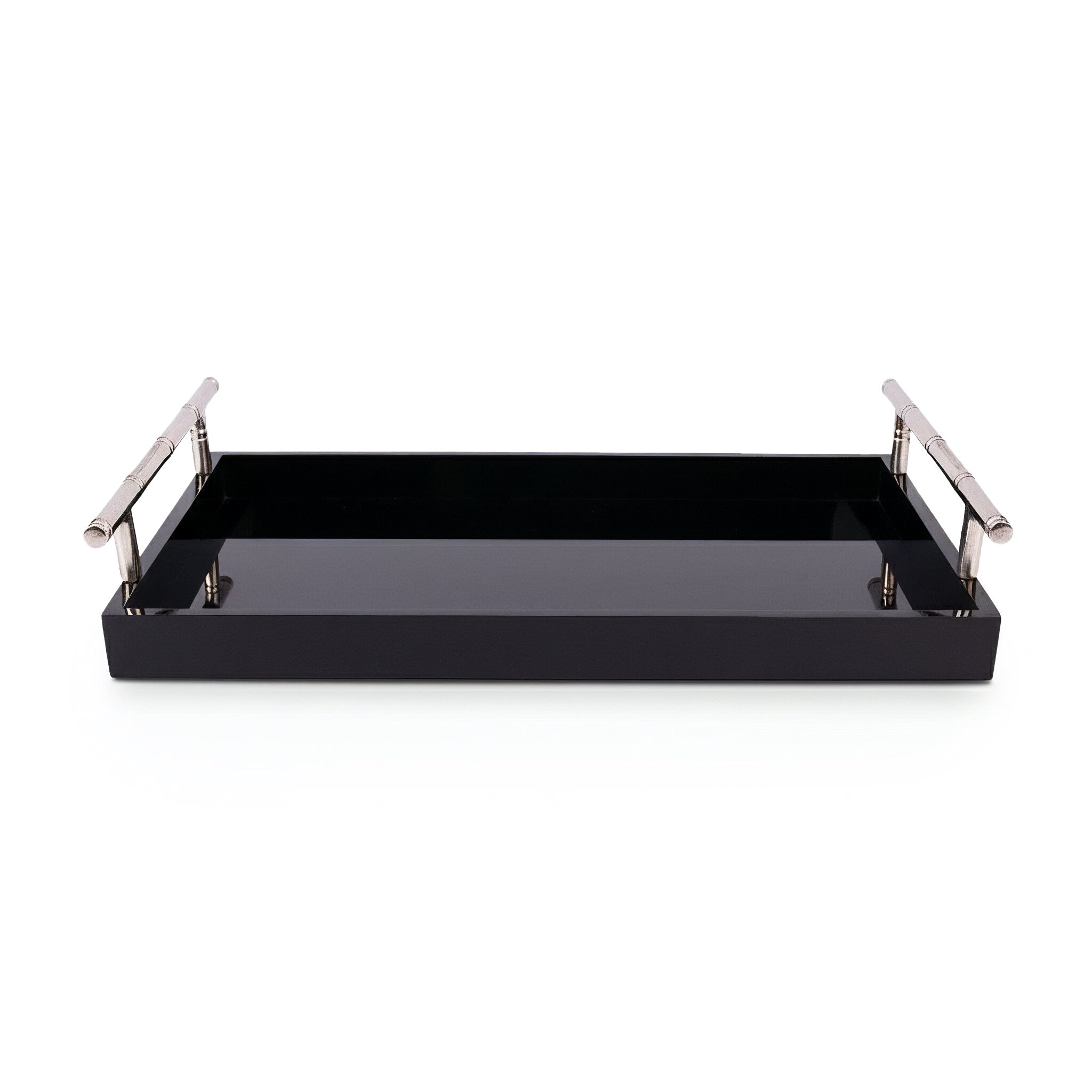 Selezioni Domus. Bamboo Tray with Metal Elastic Handles