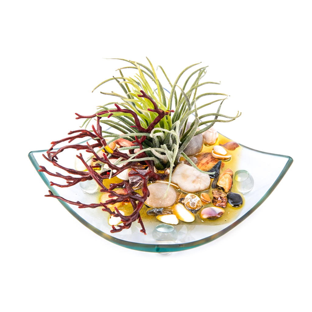 Immortalis Botanicals. Glass Botanical Figurine. Small Size