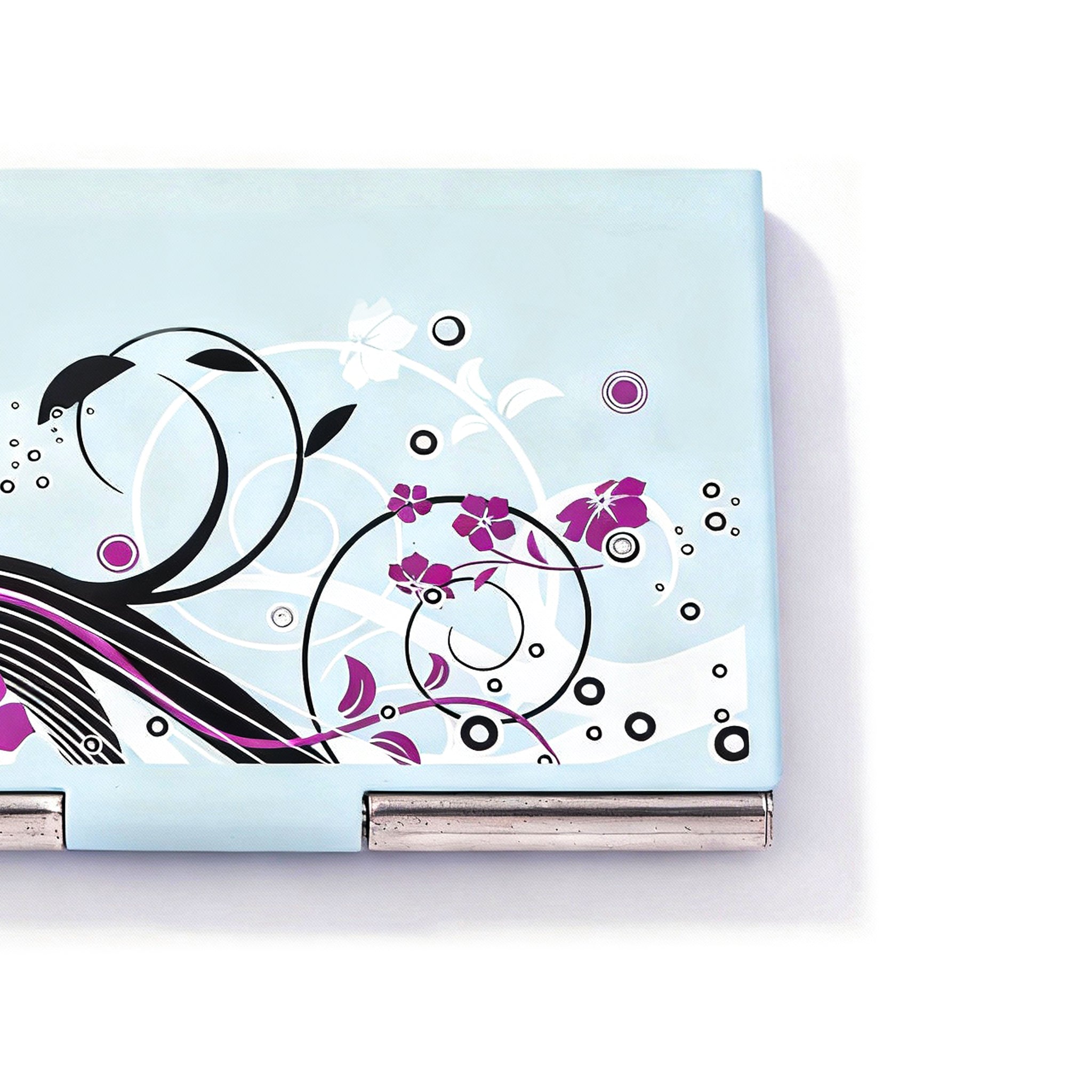 Triple C Design. Glam Blue Card Holder. Small Size