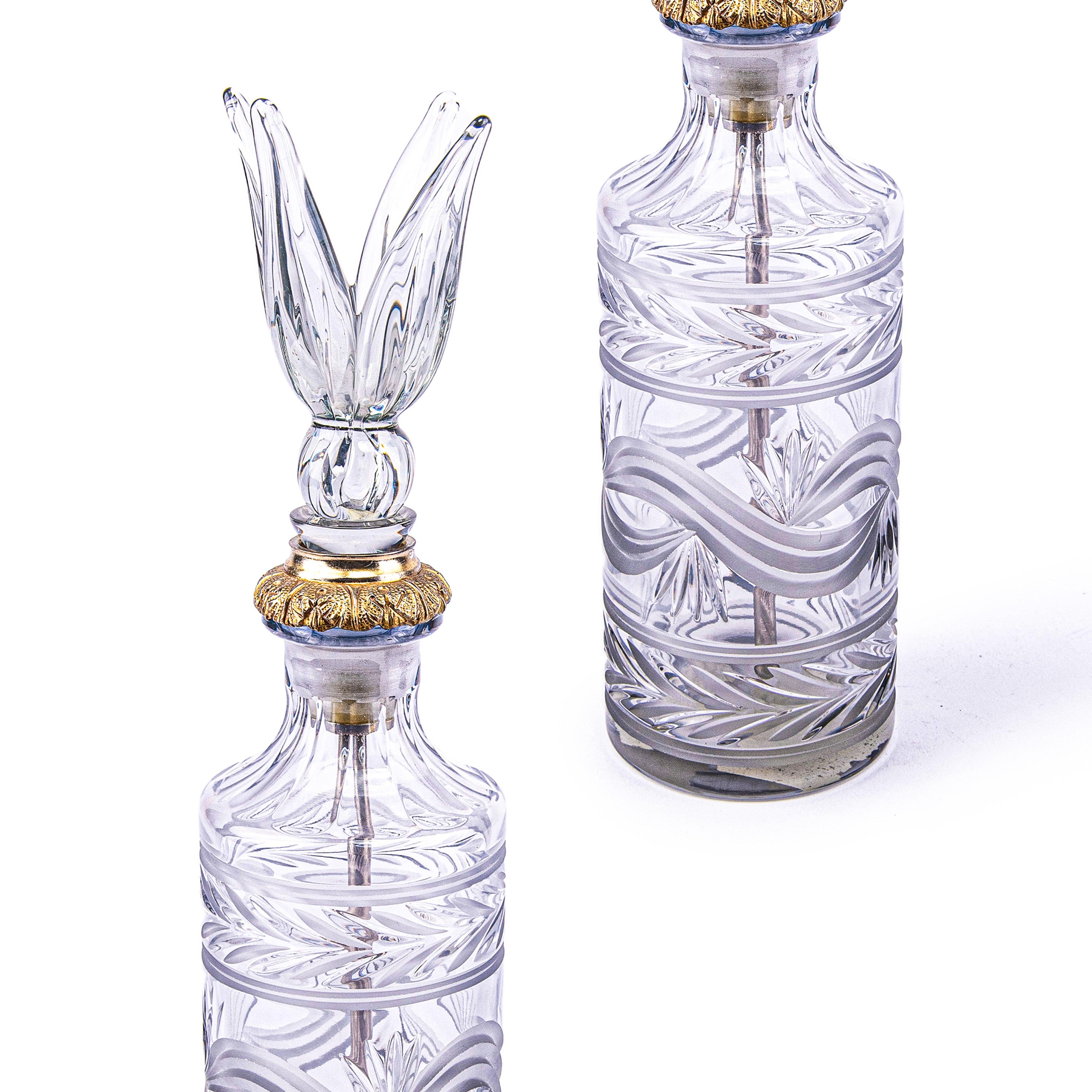 Baldi. Round Crystal Perfume Bottle. 525 ML