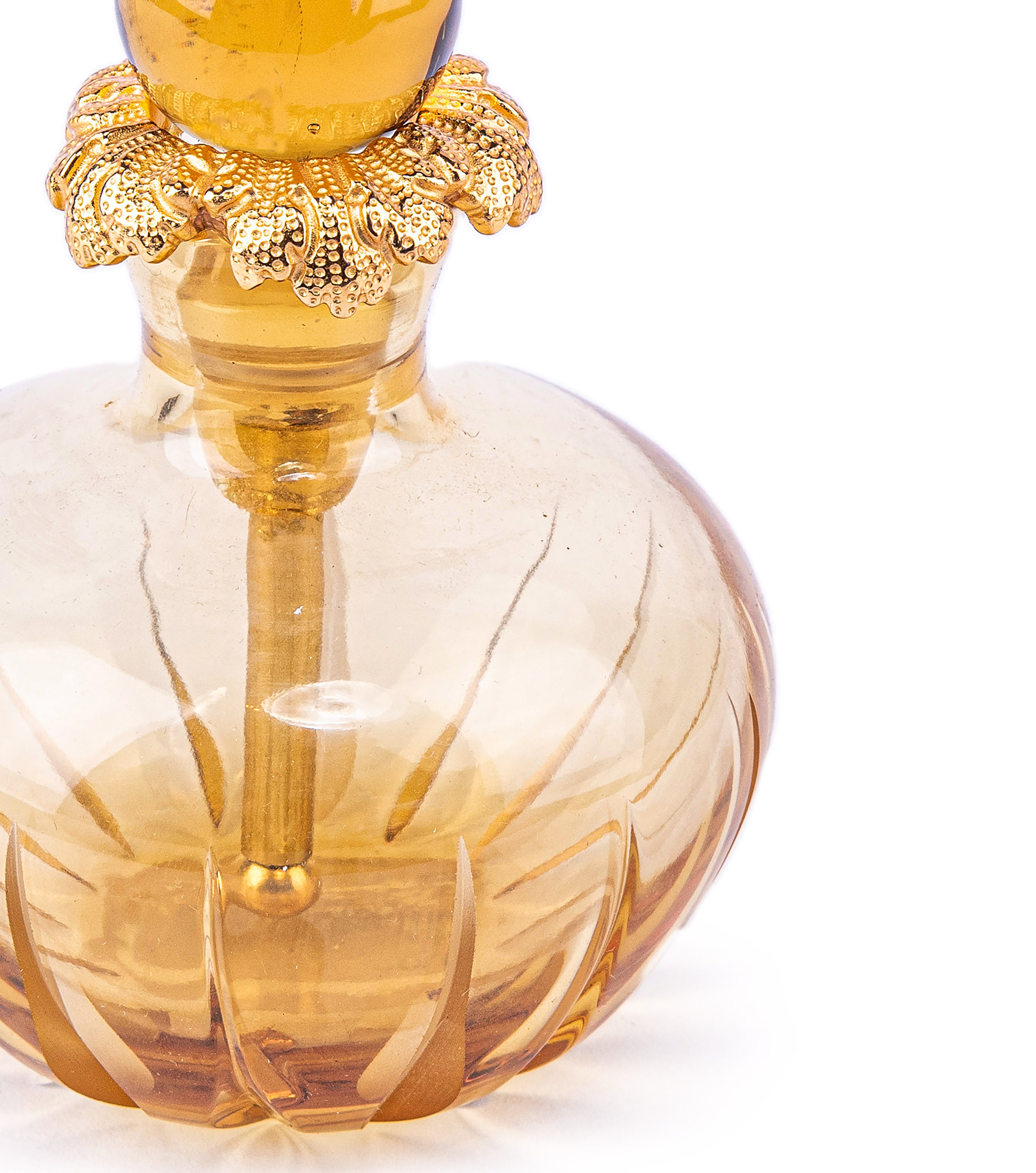 Baldi. Crystal Amber Perfume Bottle. 175 ML