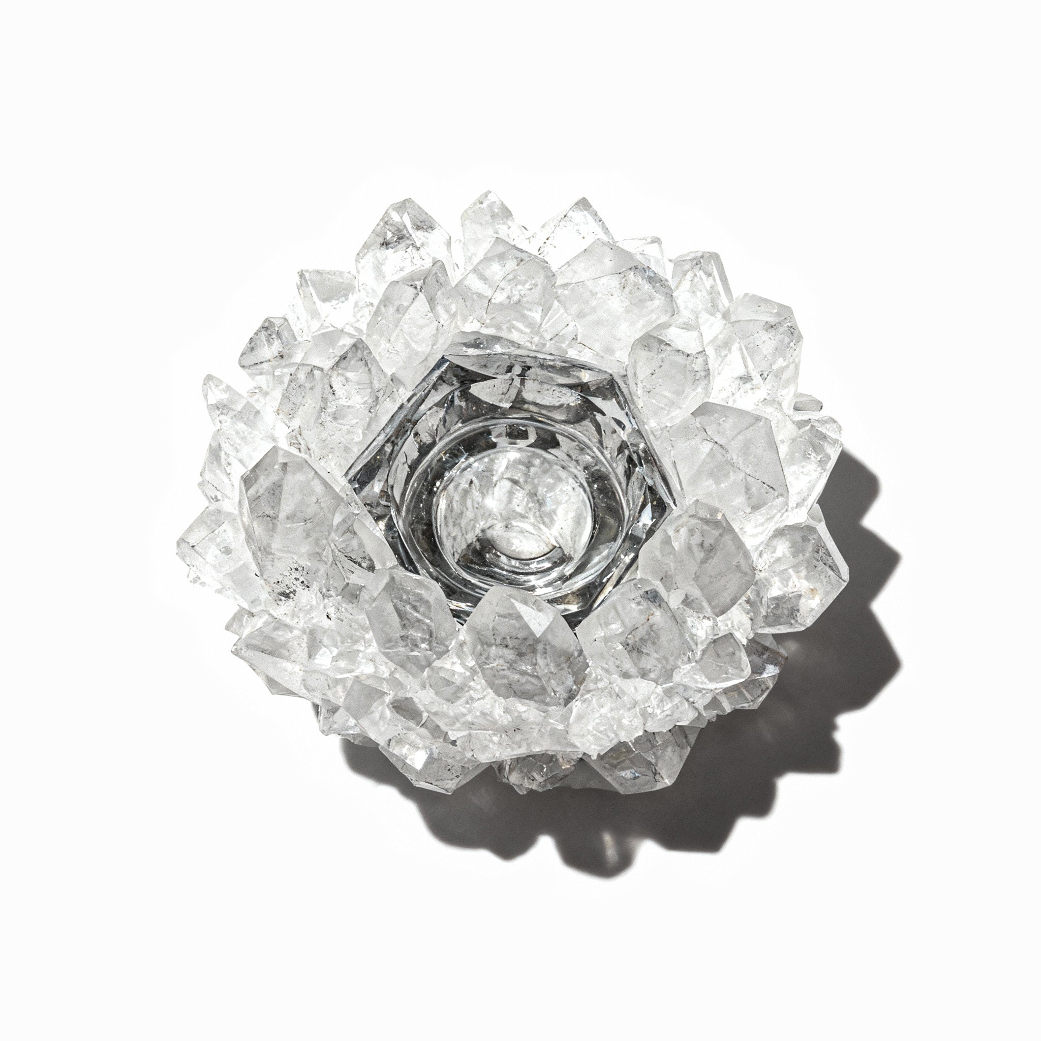 Kathryn Mccoy. Grey Quartz Candle Holder. Small Size