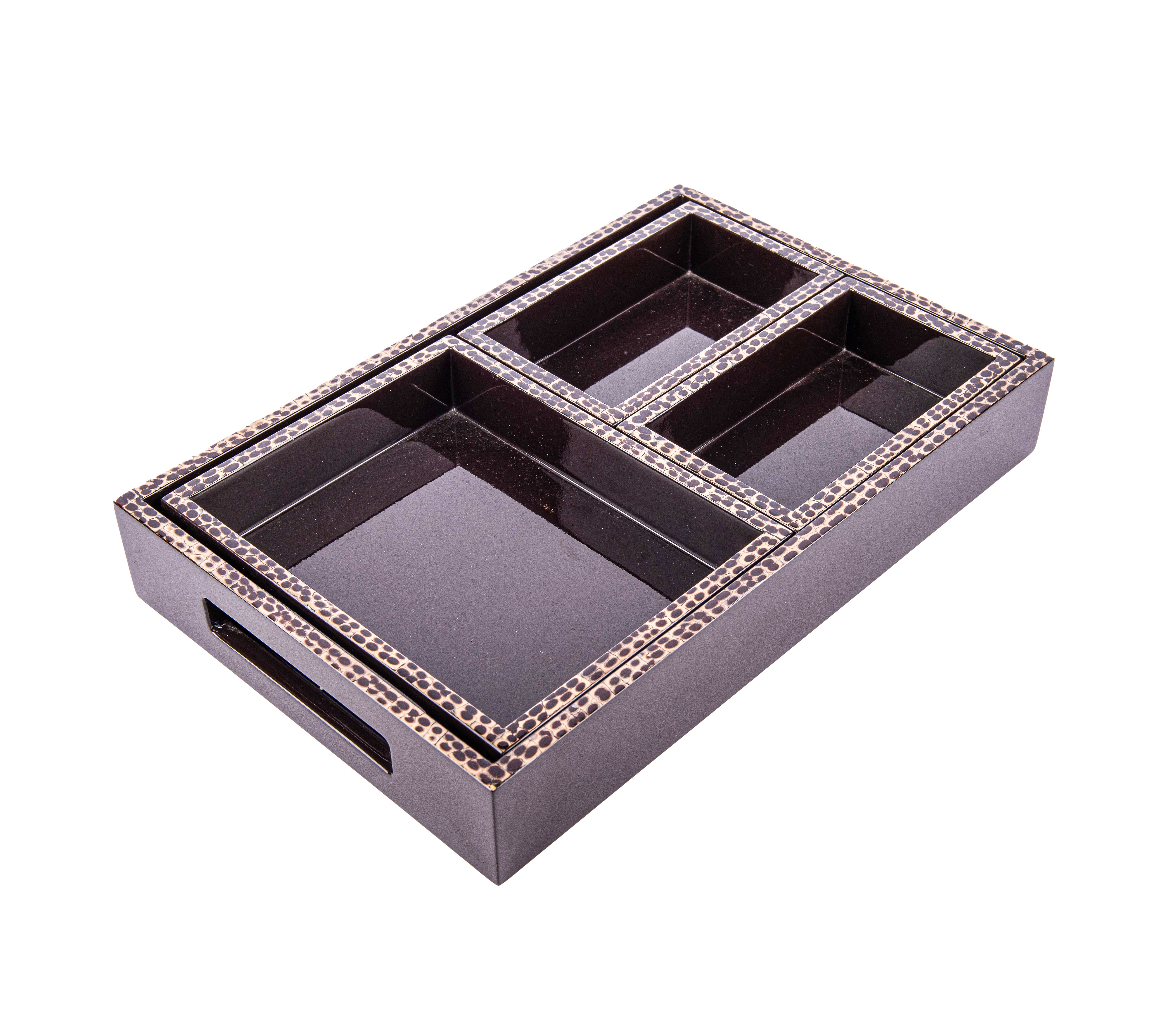 Saigon Interiors. Office Desktop Organizer with Leopard Print