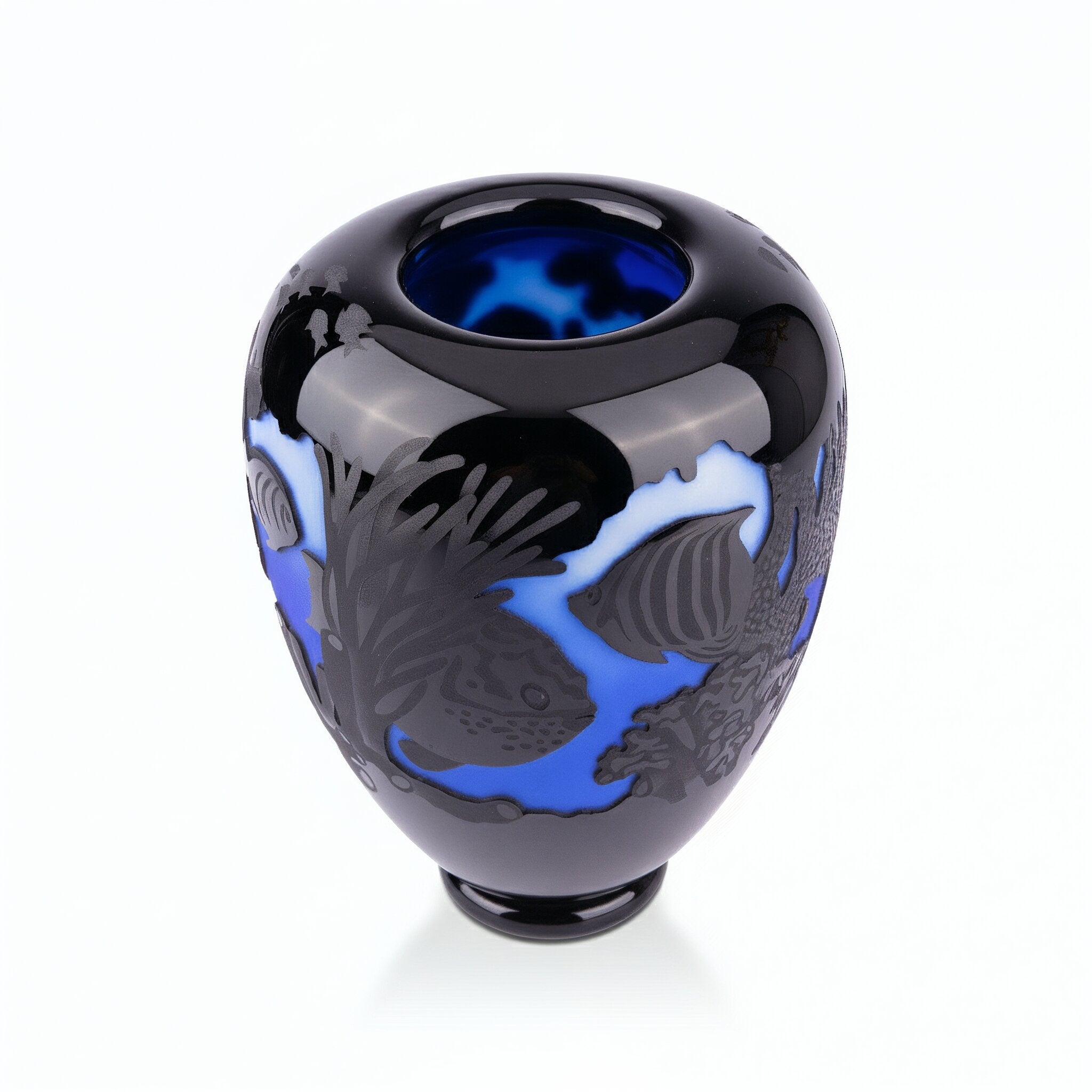 Saigon Interiors. Crystal Vase. Large Size