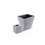Saigon Interiors. Set of Black & White Tissue Box & Wastebasket.