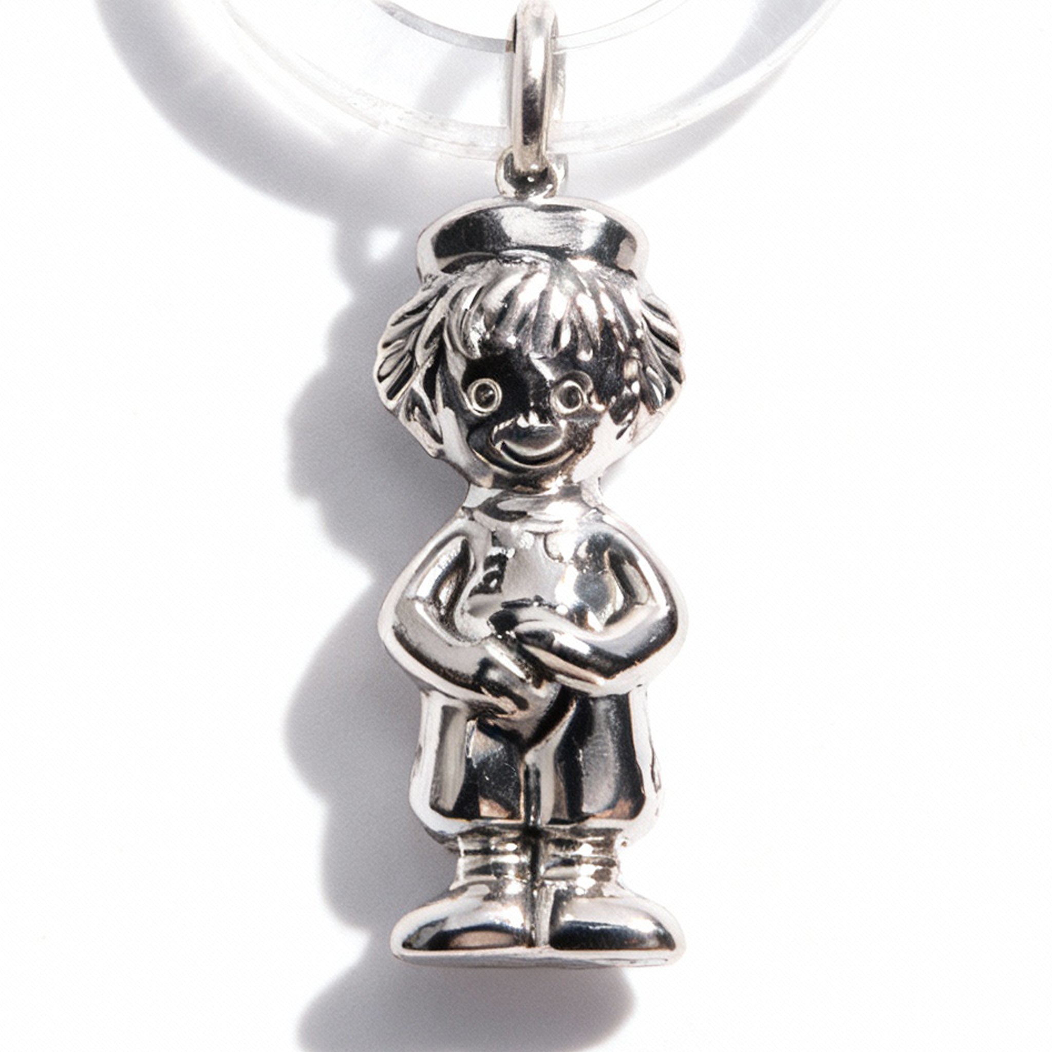 Zaramella Argenti. Sterling Silver Rattle Teething Ring For Baby