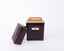 Renzo Romagnoli. Vertical Dark Brown Leather Cigar Box. Medium Size