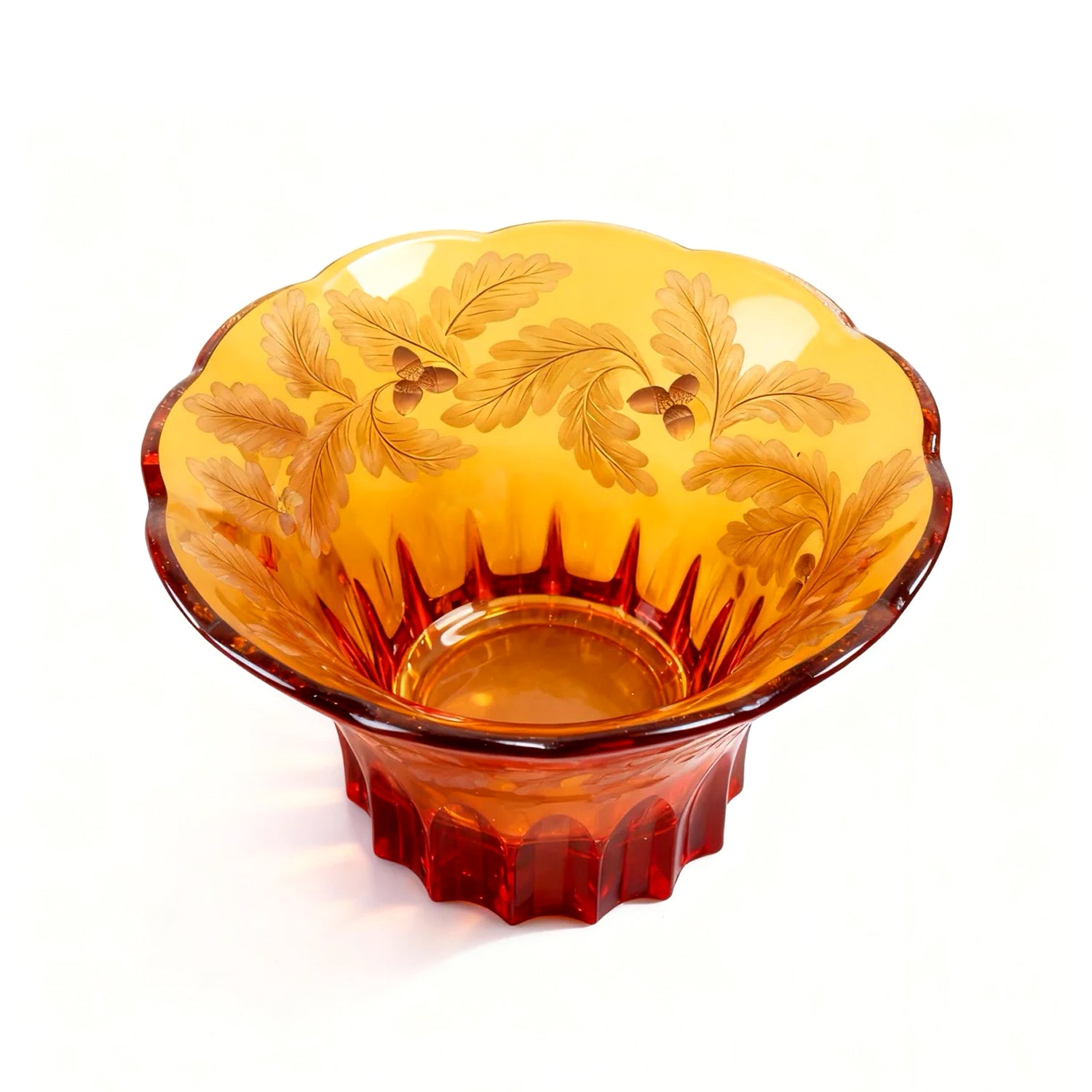 Moser. Crystal Amber Vase