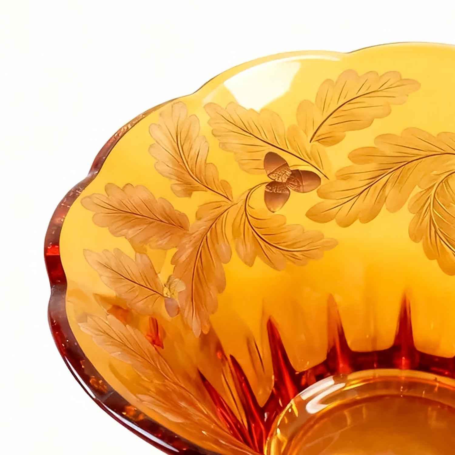 Moser. Crystal Amber Vase