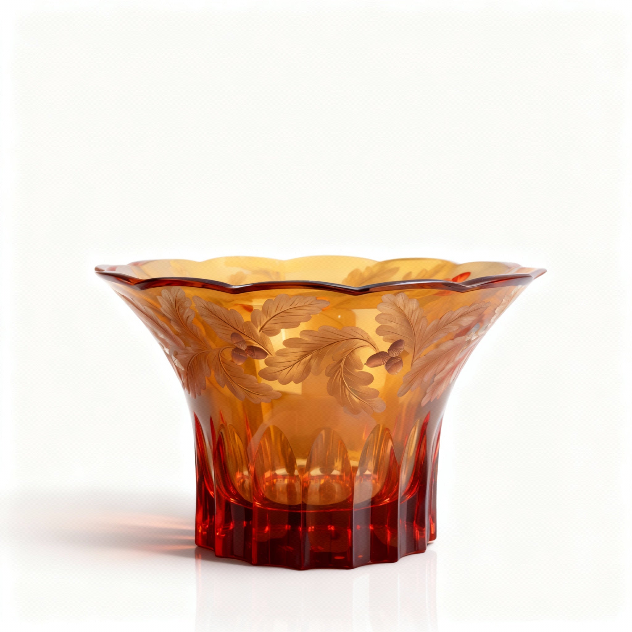 Moser. Crystal Amber Vase