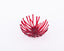 Heather Palmer Glass. Red Glass Decorative Plate in Nest Shape. Small Size