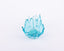 Heather Palmer Glass. Blue Glass Decorative Plate. Small Size
