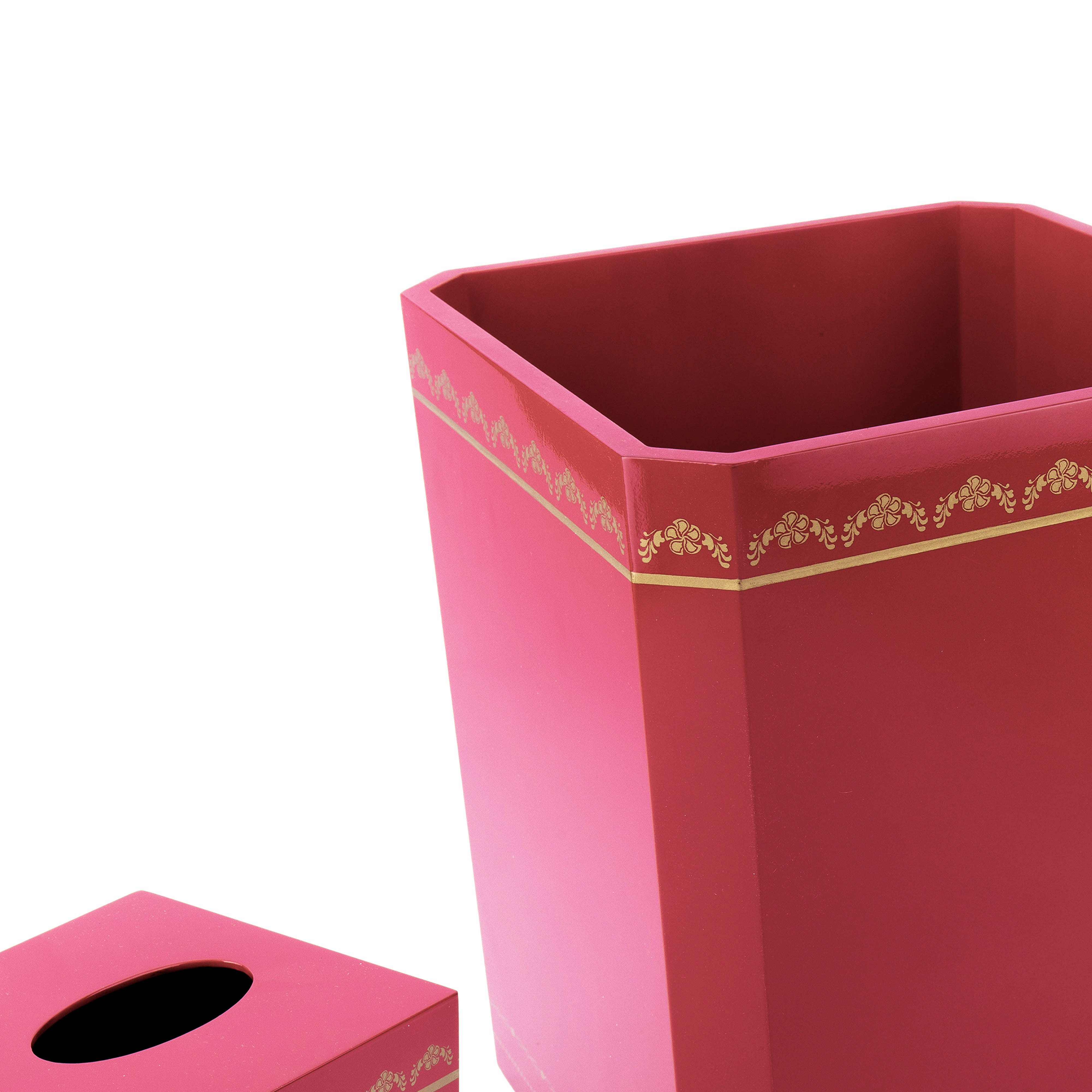 Villa & House New York (Originally Bungalow 5). A Set of Classic Red Tissue Box & Waste Basket