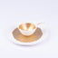 Potomak Studio. Figurine Shaped in a Golden Matte Cup with Lace Handle
