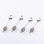 Alan Lee Collection. Set of 4 Tea Spoons with Gold Austrian Crystal Handle.