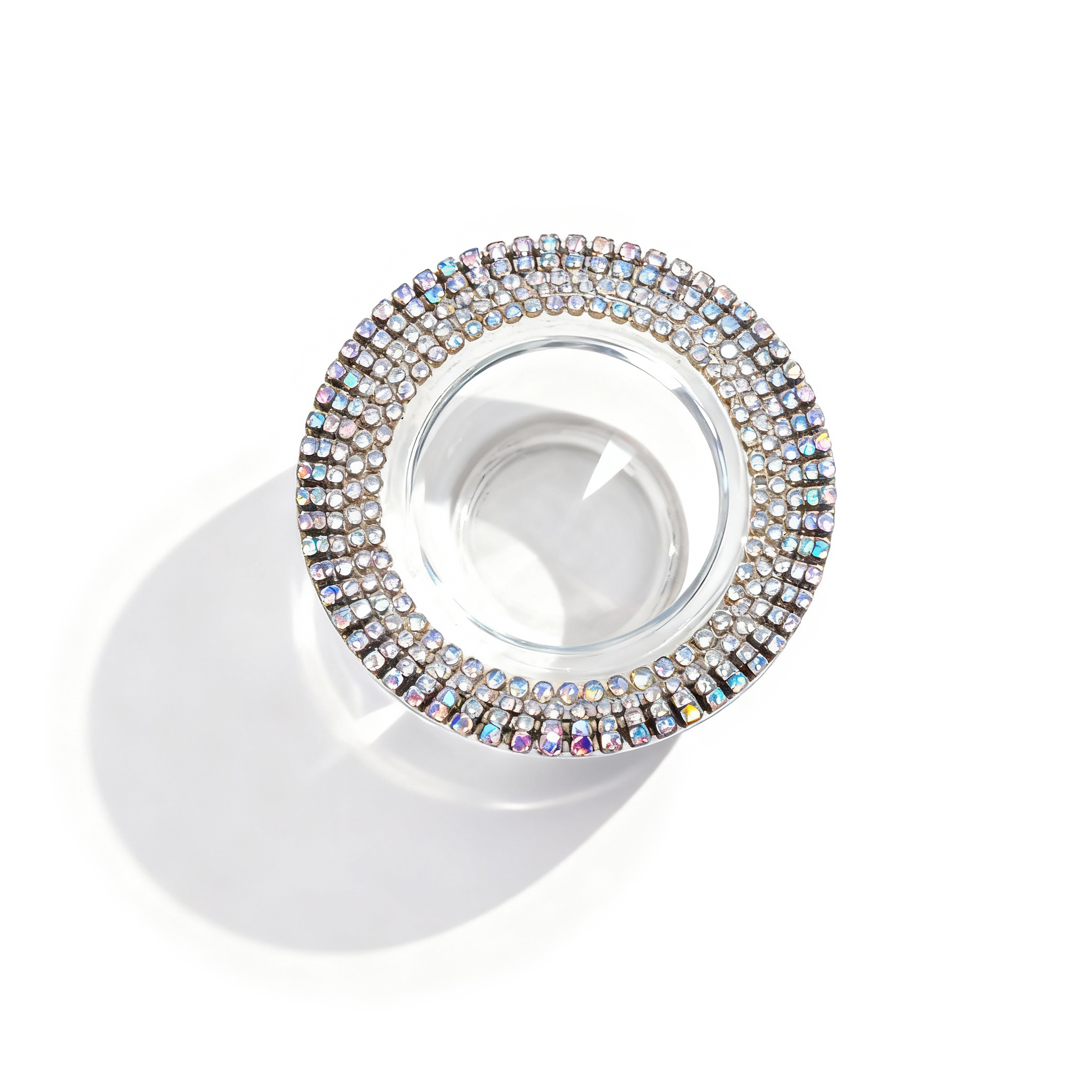 Alan Lee Collection. Princess Candle Holder with Gold Crystals. Small Size.