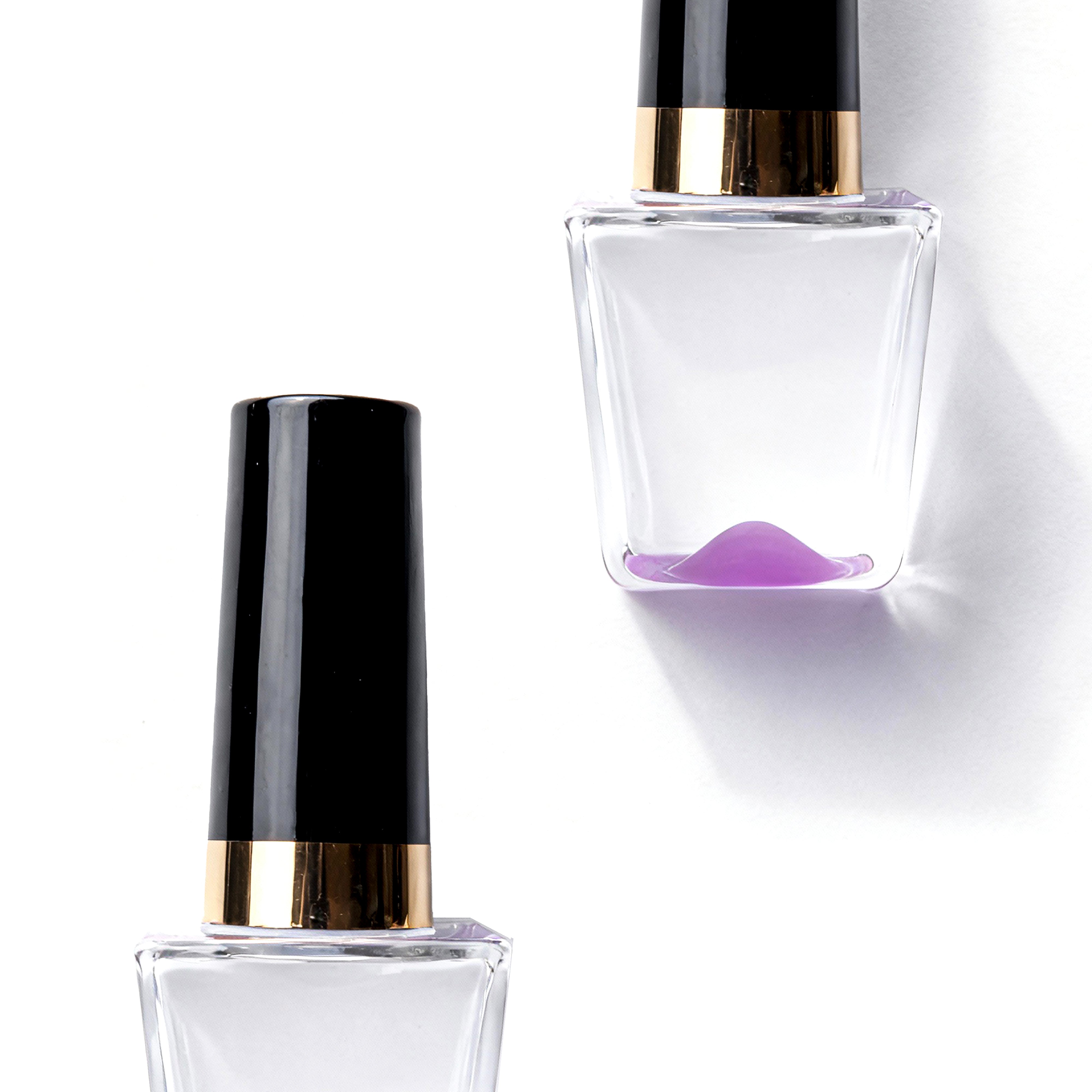 Kosta Boda. Glass Figurine in Purple Nail Polish Design.