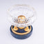 I Biagi. Crystal Cigar Ashtray with Stone Base. Medium Size