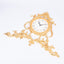 Artistiche Ceramiche Fiorentine. Gilded Wall Clock