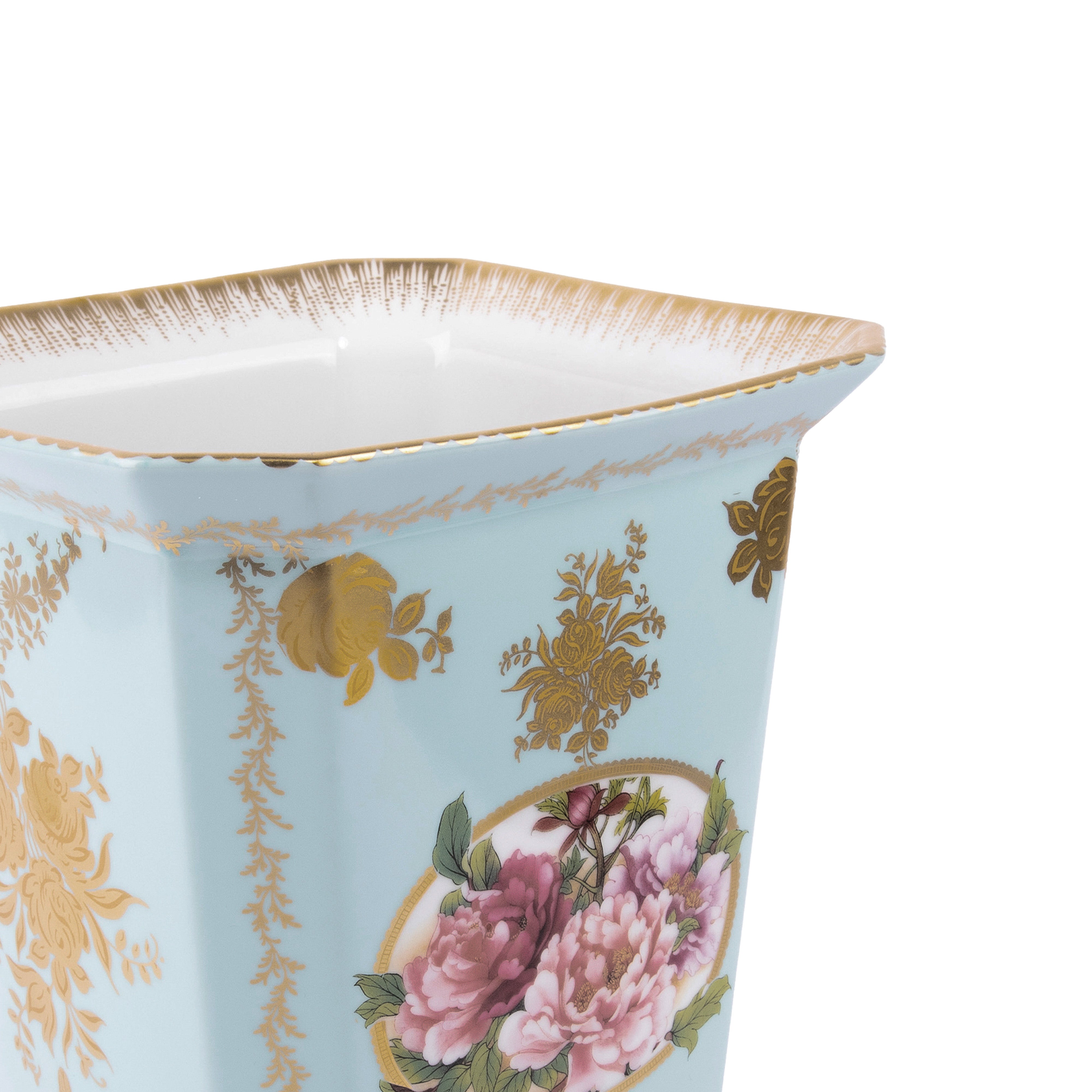 Mangani 1958. A set of Porcelain Wastebasket & Tissue Box