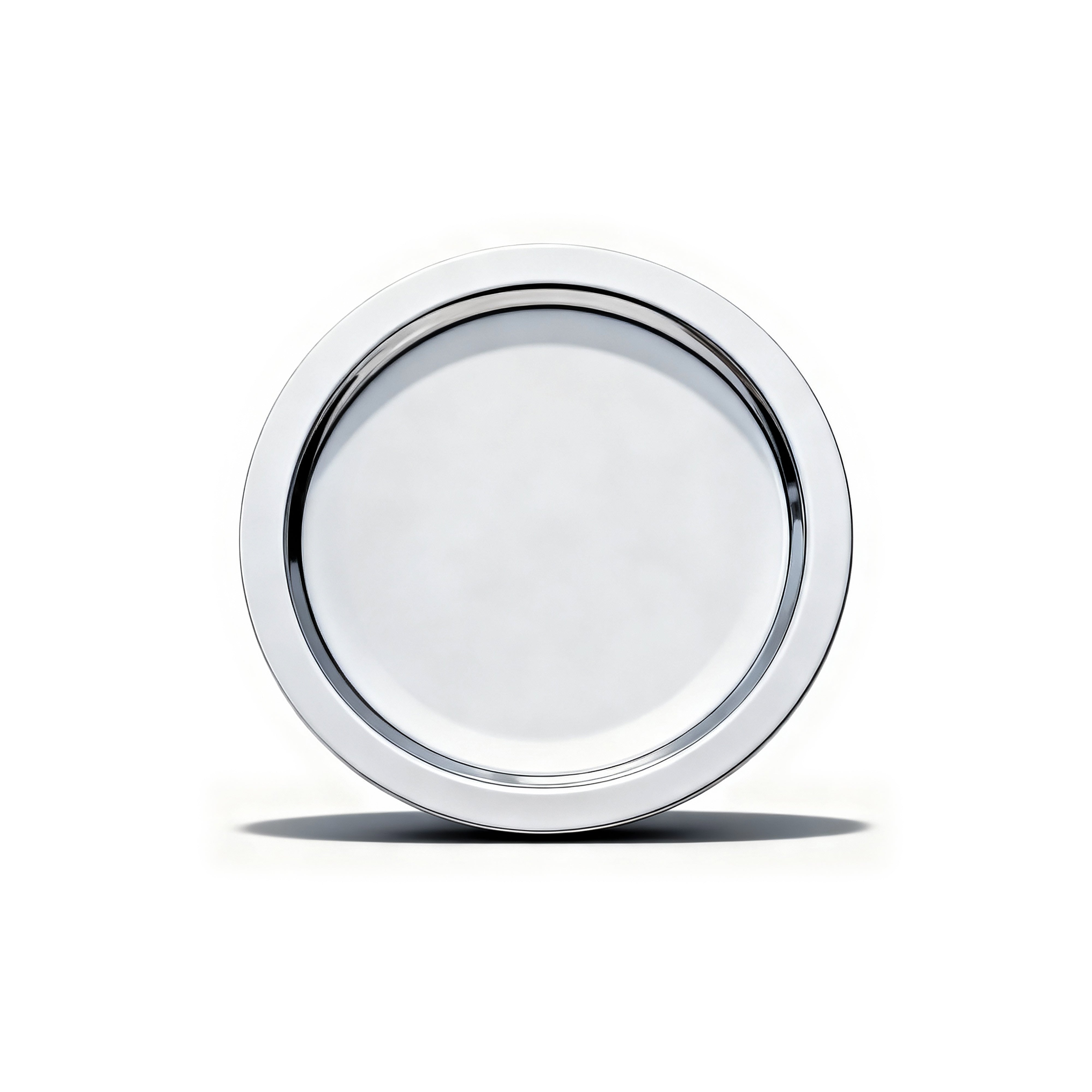 Pinetti. Round Stainless Steel Soap Dish. Small Size