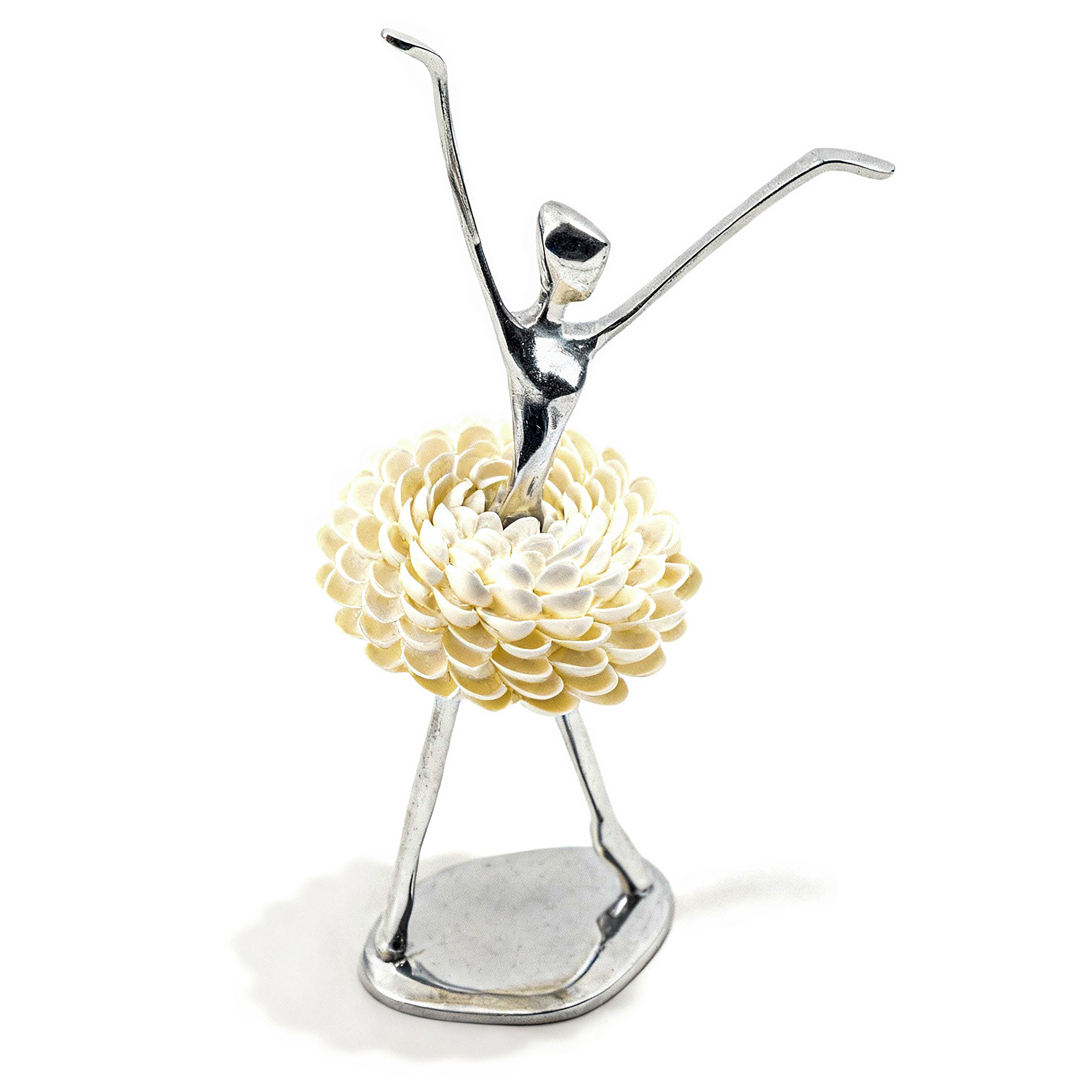 Brazilian Home Collection. Seashell Ballerina Figurine. Small Size