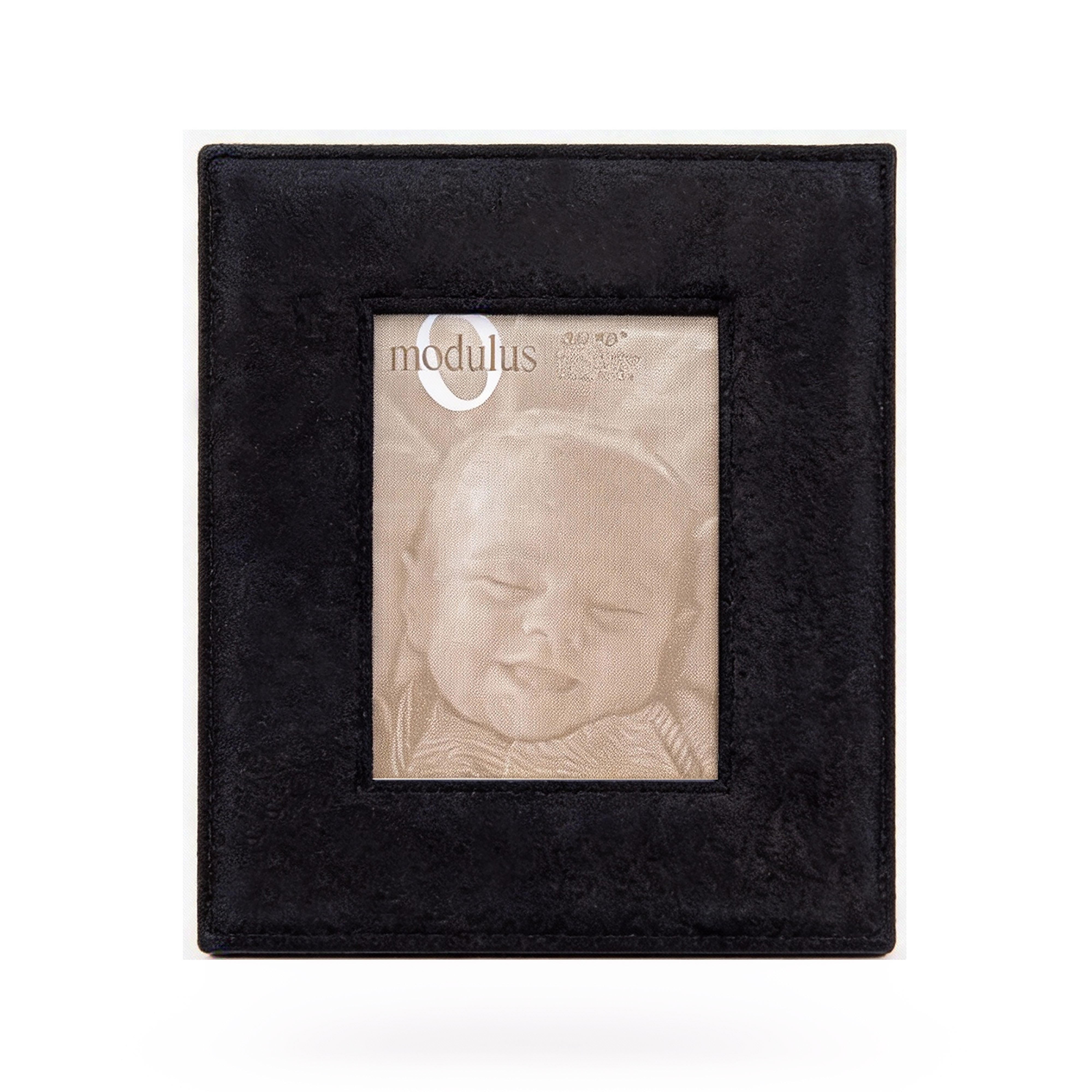Modulus. Square Black Velvet Picture Frame. Small Size